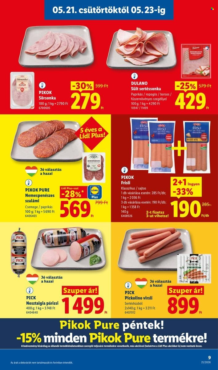 Lidl akciós újságok - 2026.05.21 - 2026.05.27. Oldal 9