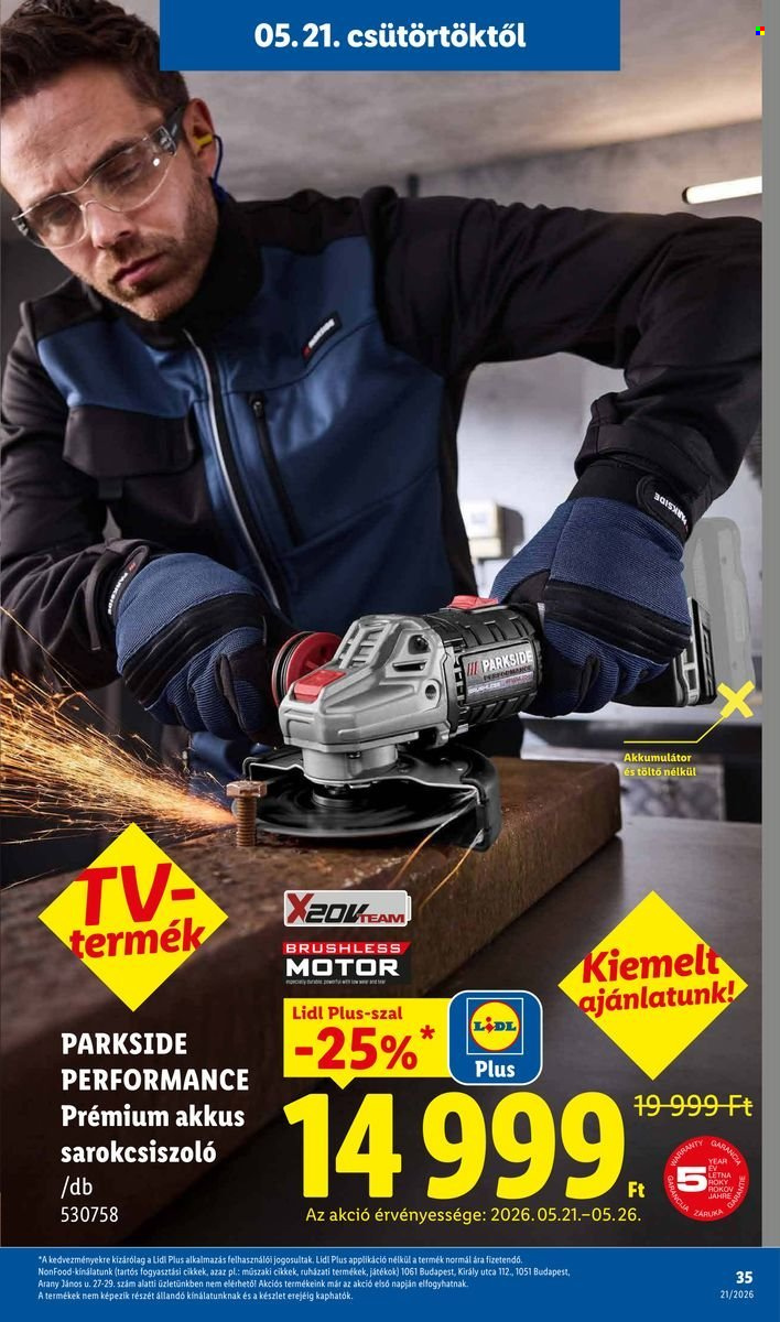 Lidl akciós újságok - 2026.05.21 - 2026.05.27. Oldal 35