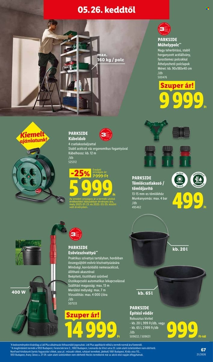 Lidl akciós újságok - 2026.05.21 - 2026.05.27. Oldal 67