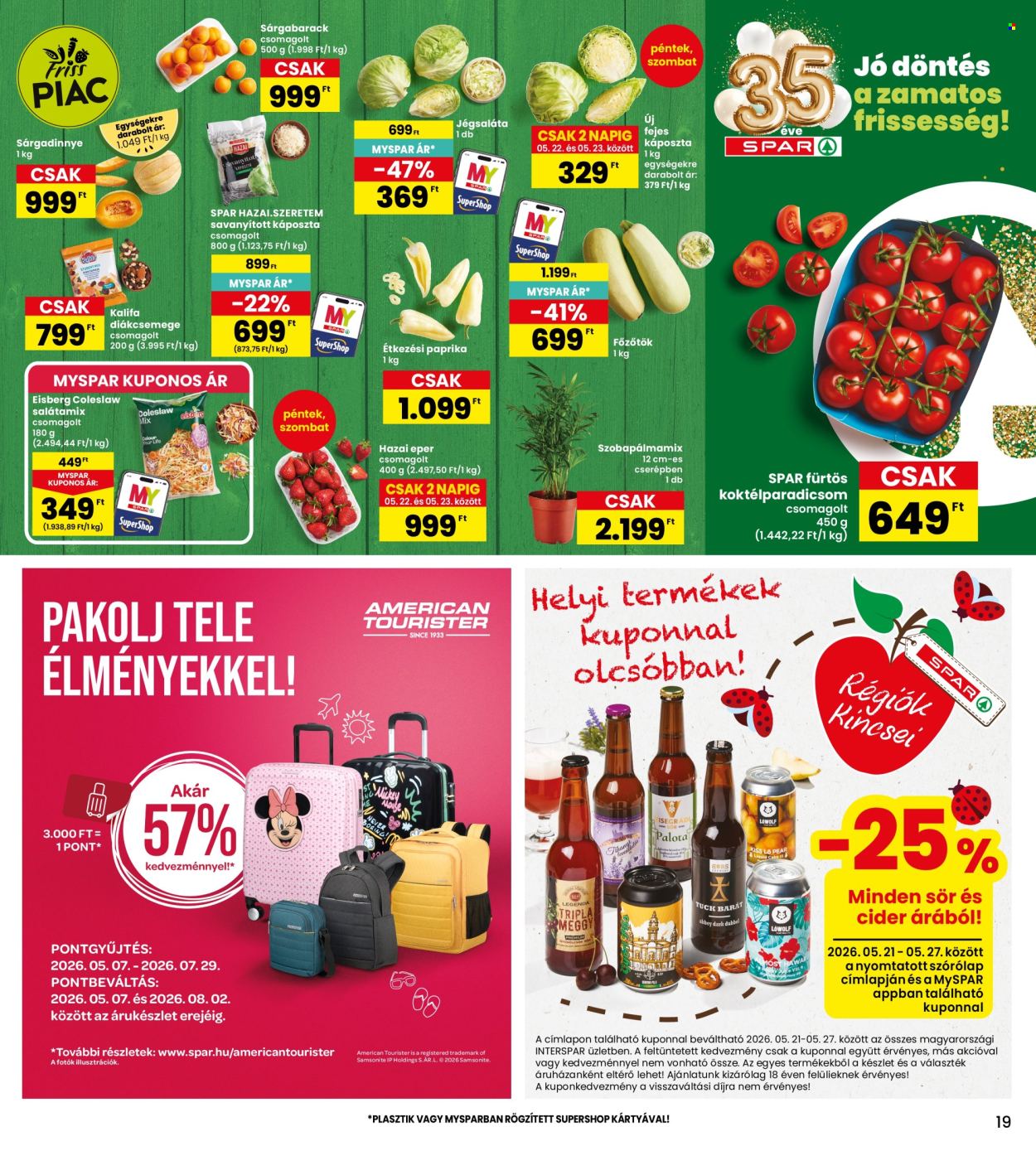 INTERSPAR akciós újságok - 2026.05.21 - 2026.05.27. Oldal 19