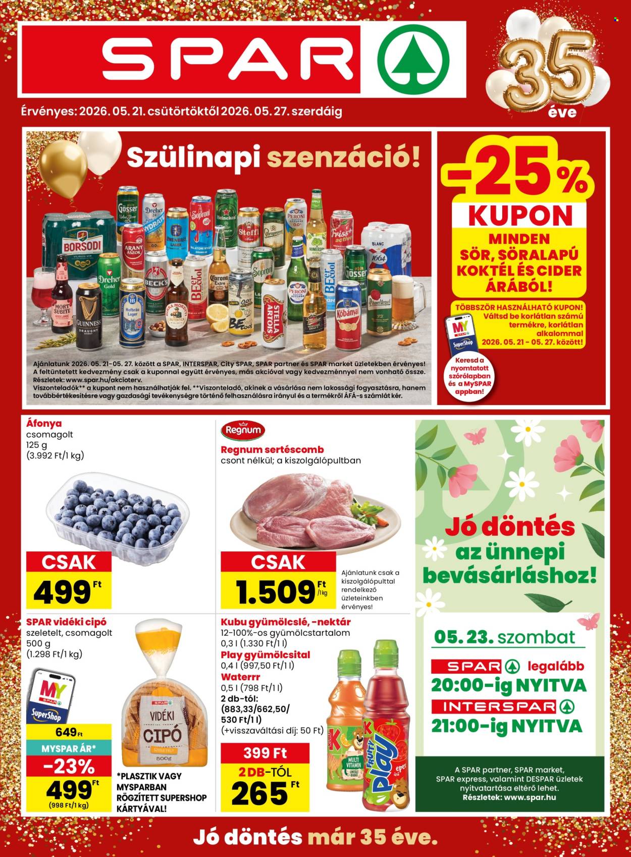 SPAR akciós újságok - 2026.05.21 - 2026.05.27. Oldal 1