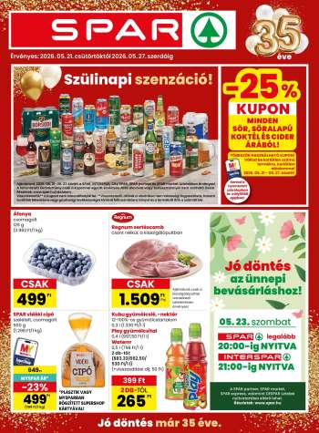 Újság SPAR - 2026.05.21 - 2026.05.27.