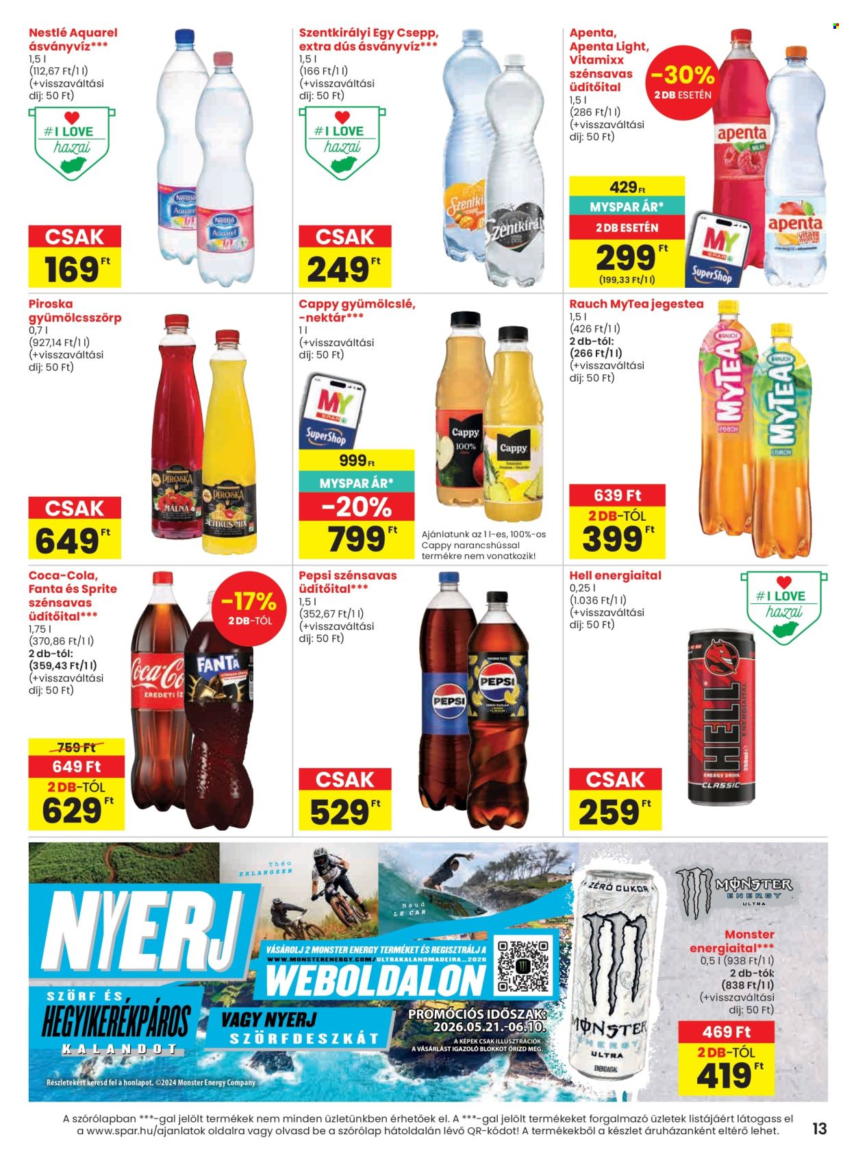 SPAR akciós újságok - 2026.05.21 - 2026.05.27. Oldal 13