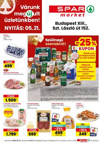 Újság SPAR market - 2026.05.21 - 2026.05.27.