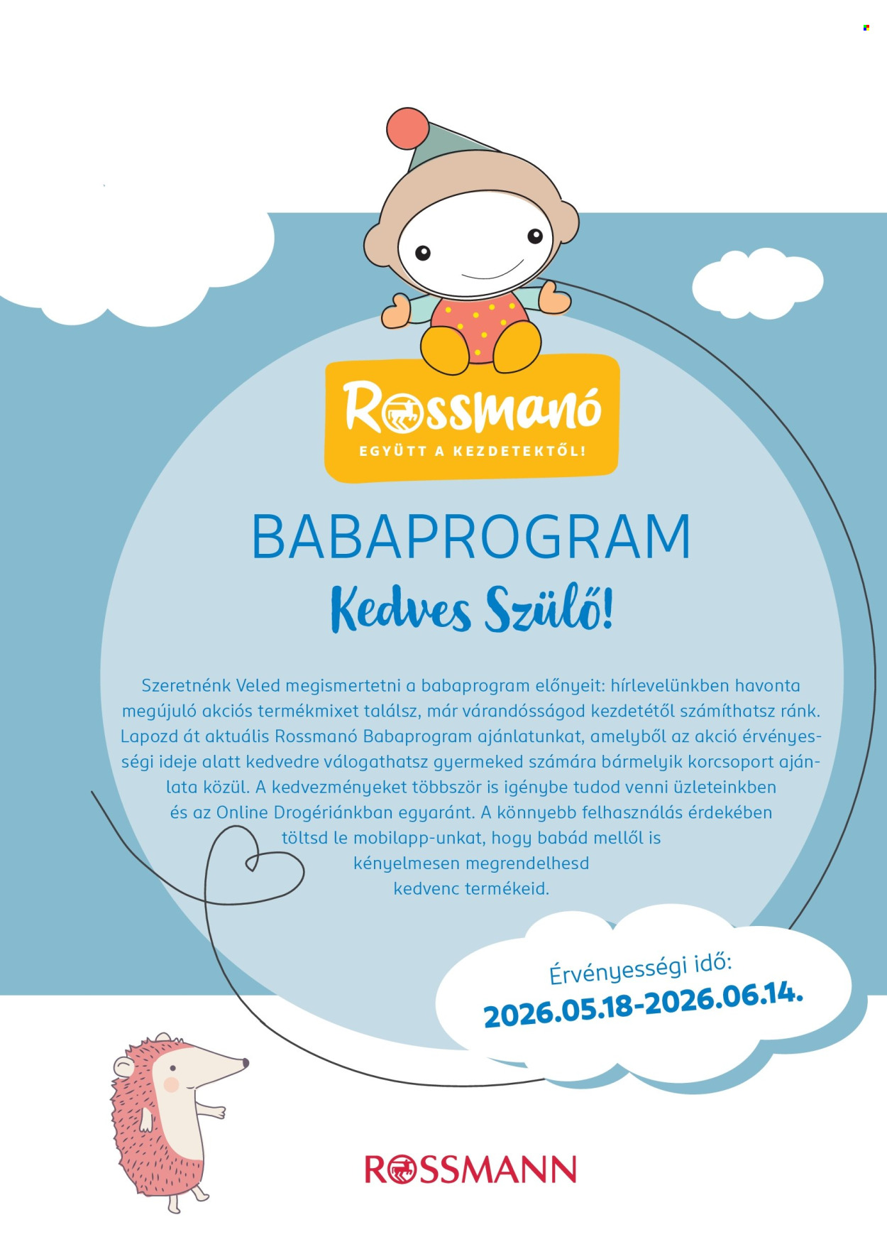 Rossmann akciós újságok - 2026.05.18 - 2026.06.14. Oldal 1