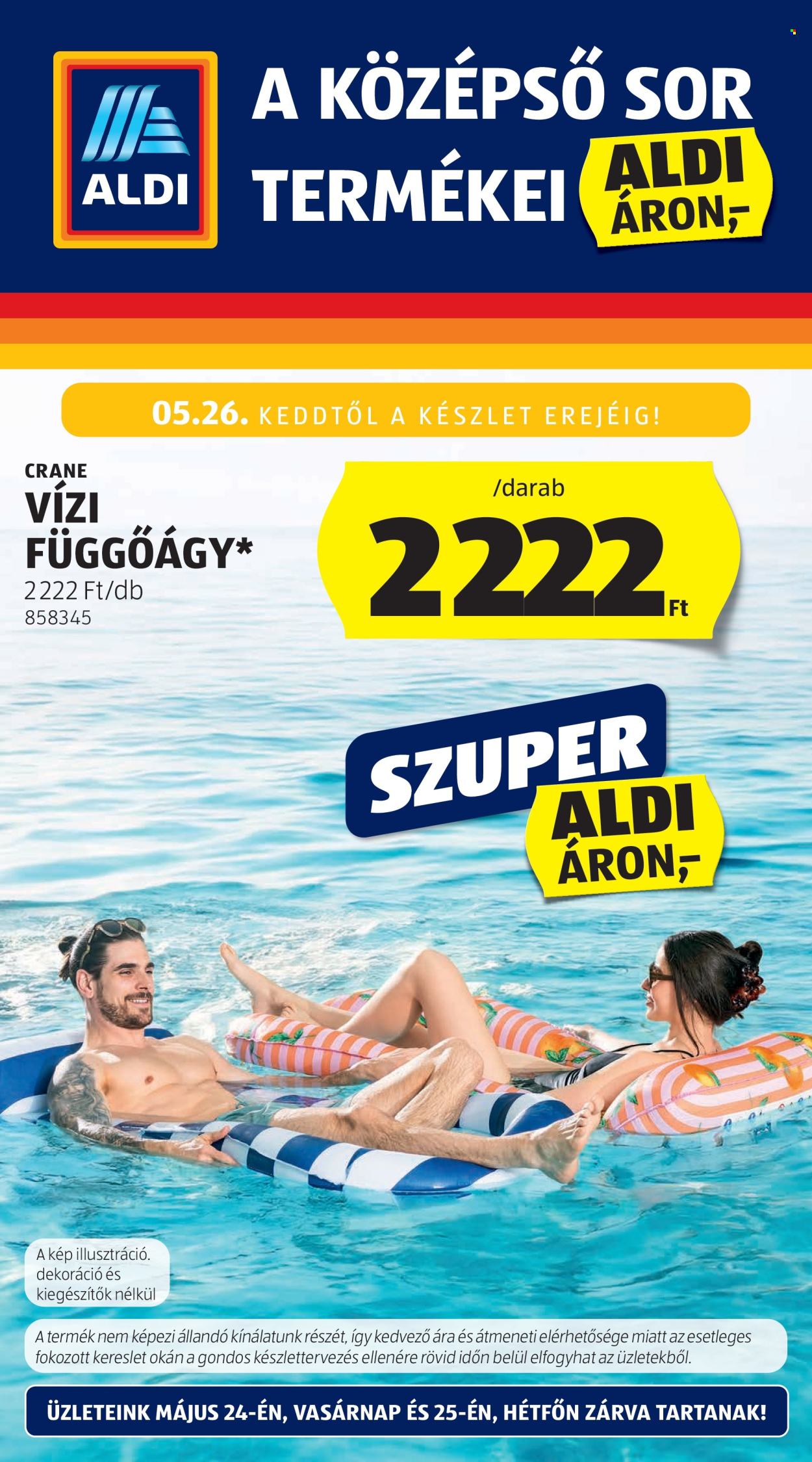 Aldi akciós újságok - 2026.05.21 - 2026.05.27. Oldal 1