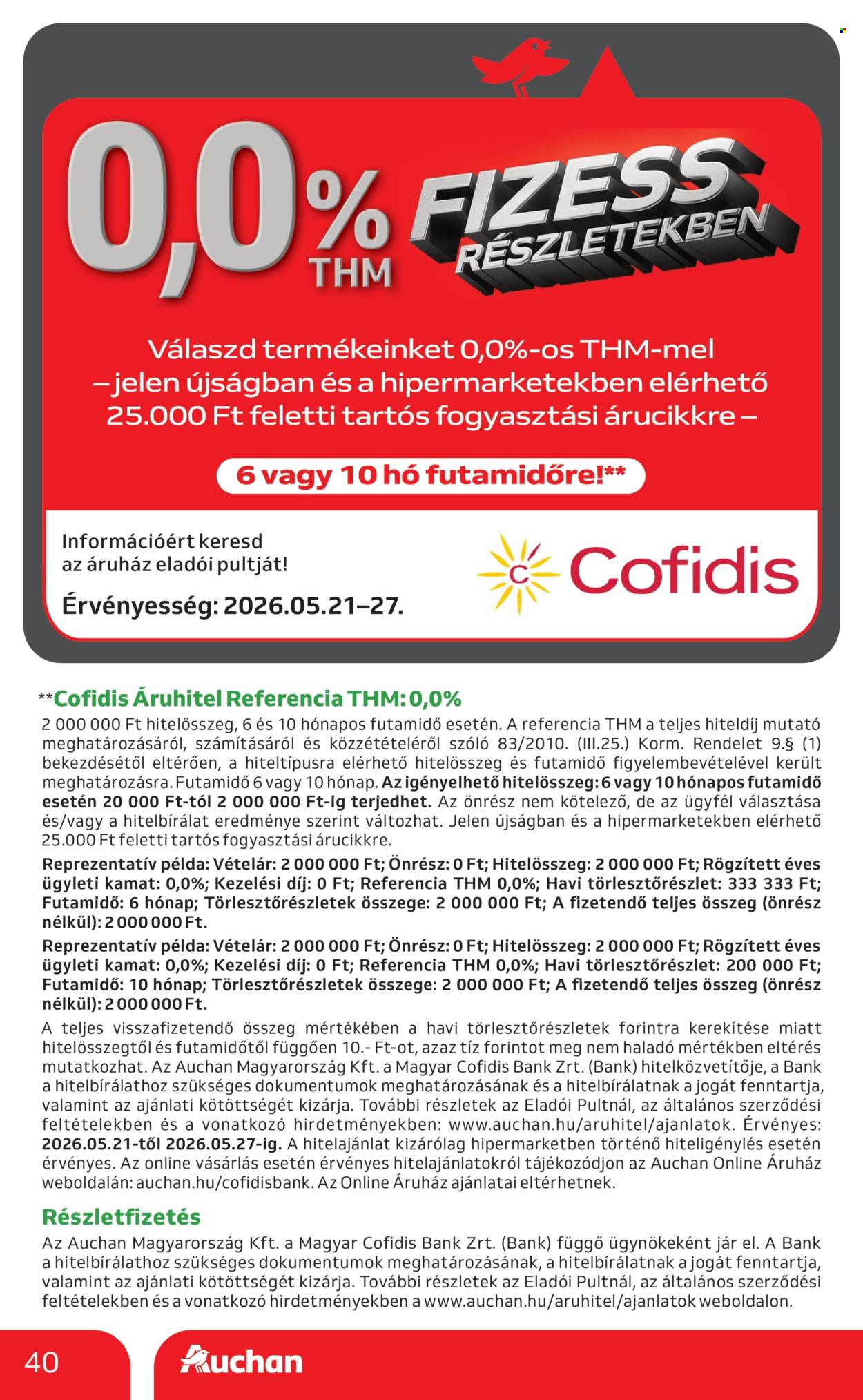 Auchan akciós újságok - 2026.05.21 - 2026.05.27. Oldal 40