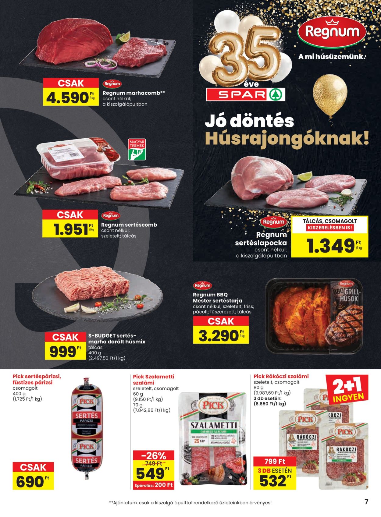 SPAR akciós újságok - 2026.05.28 - 2026.06.03. Oldal 7