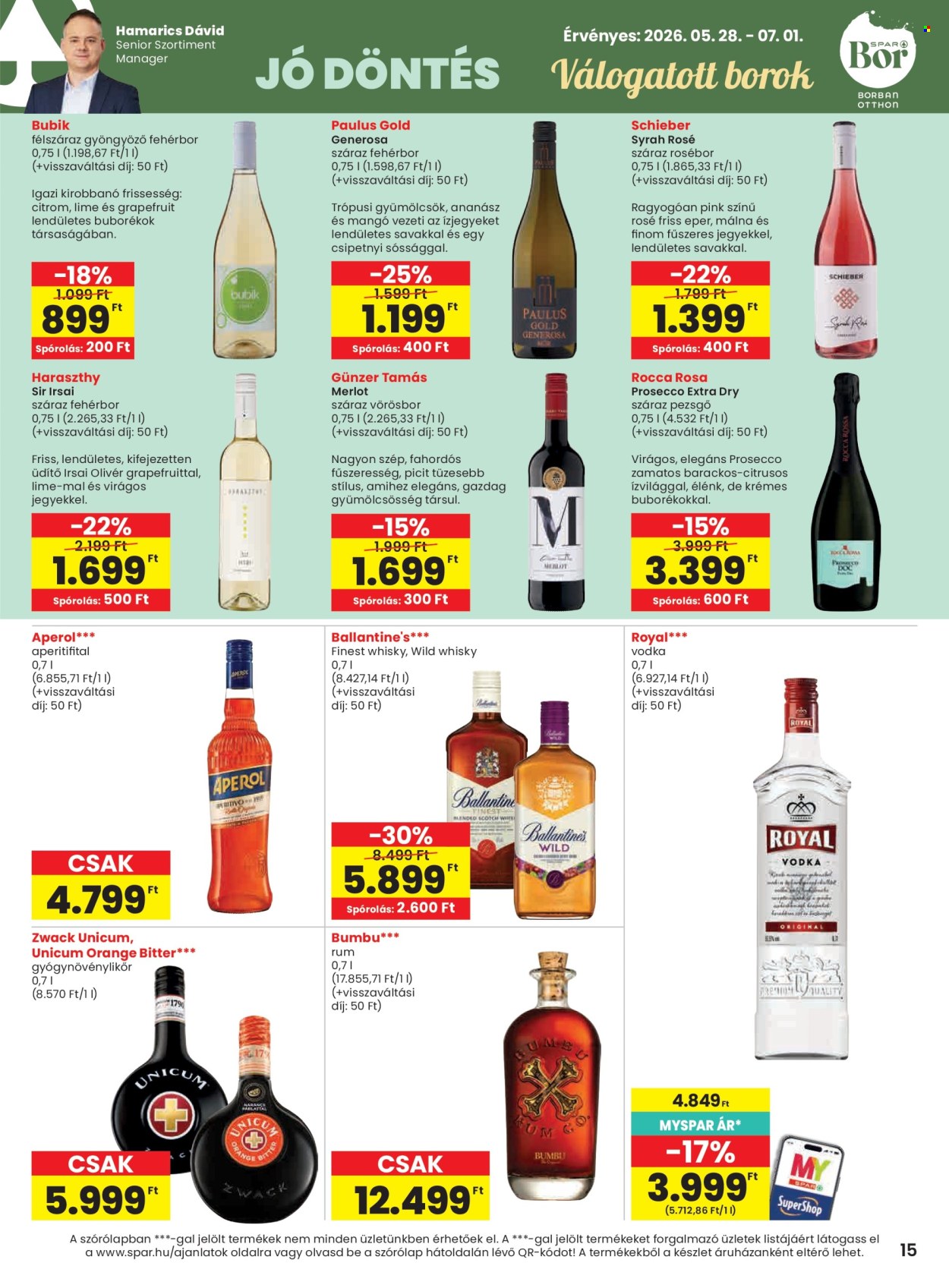 SPAR akciós újságok - 2026.05.28 - 2026.06.03. Oldal 15