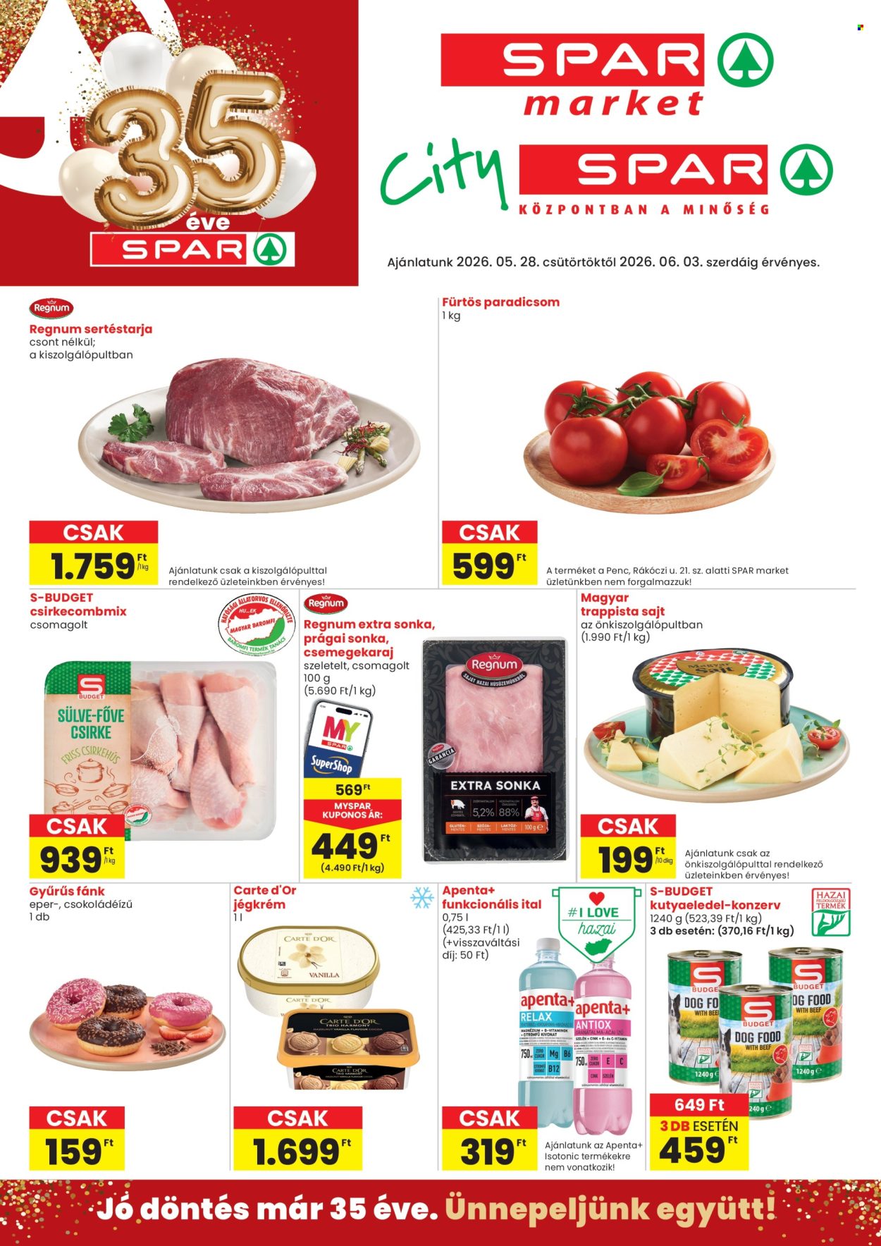 SPAR akciós újságok - 2026.05.28 - 2026.06.03. Oldal 1