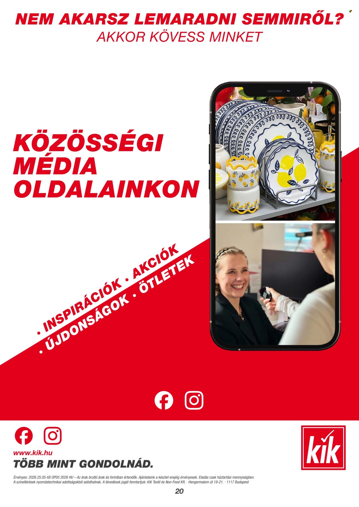 Kik akciós újságok. Oldal 20