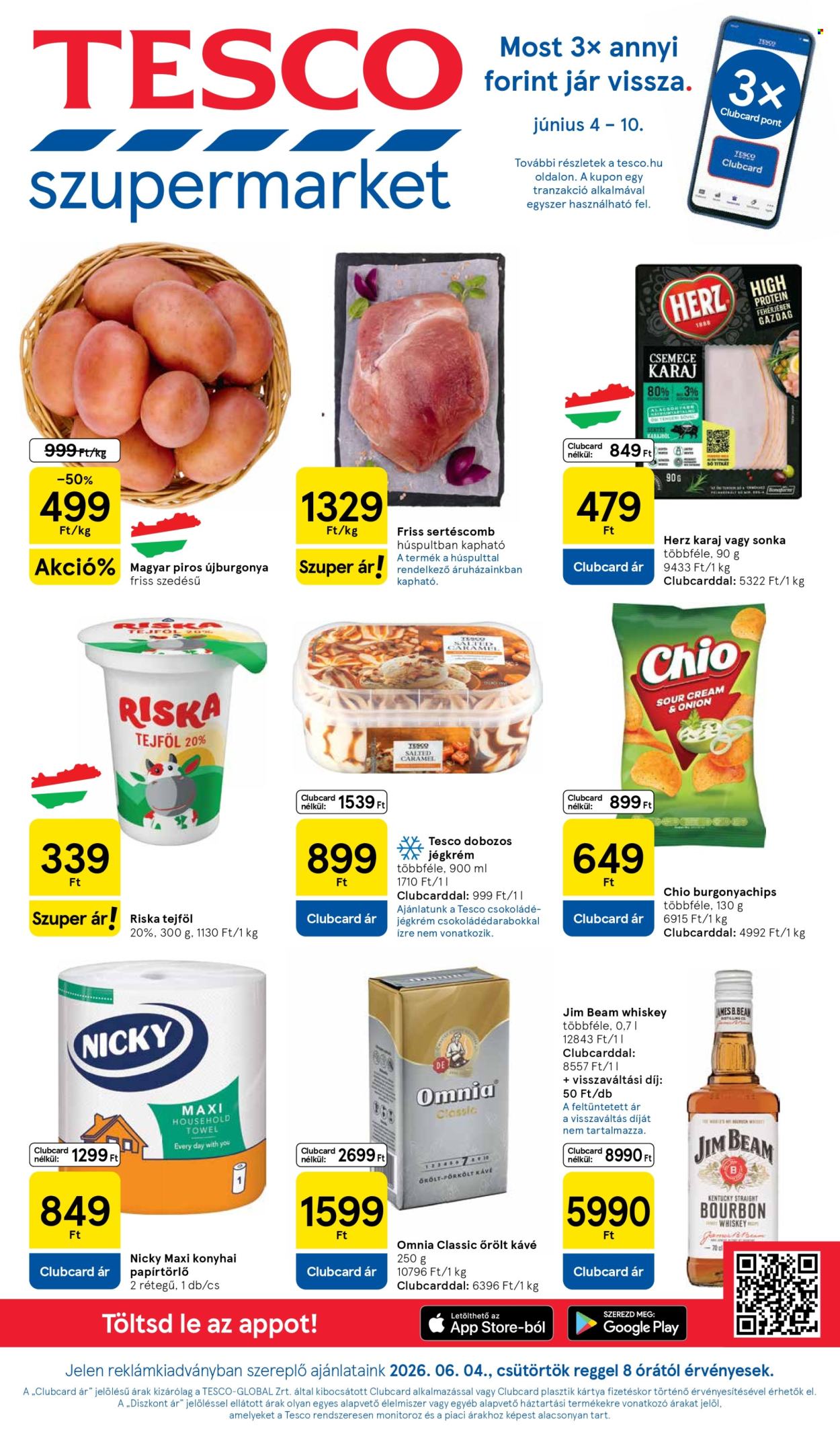TESCO akciós újságok - 2026.06.04 - 2026.06.10. Oldal 1