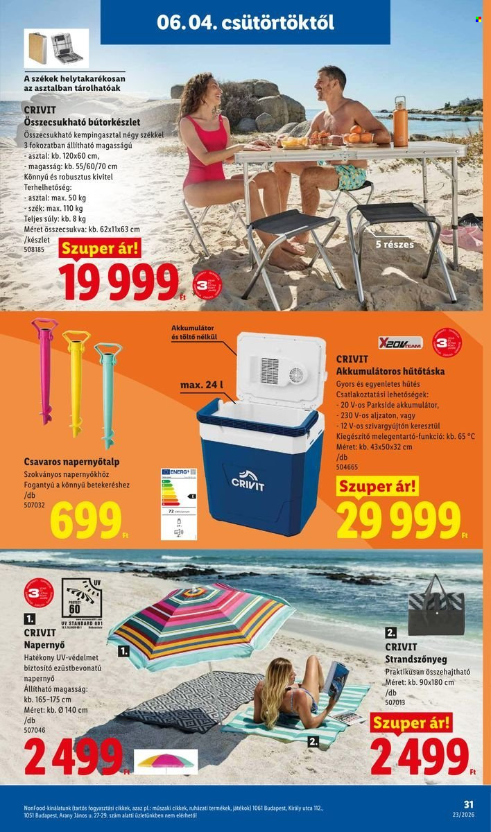 Lidl akciós újságok - 2026.06.04 - 2026.06.10. Oldal 31
