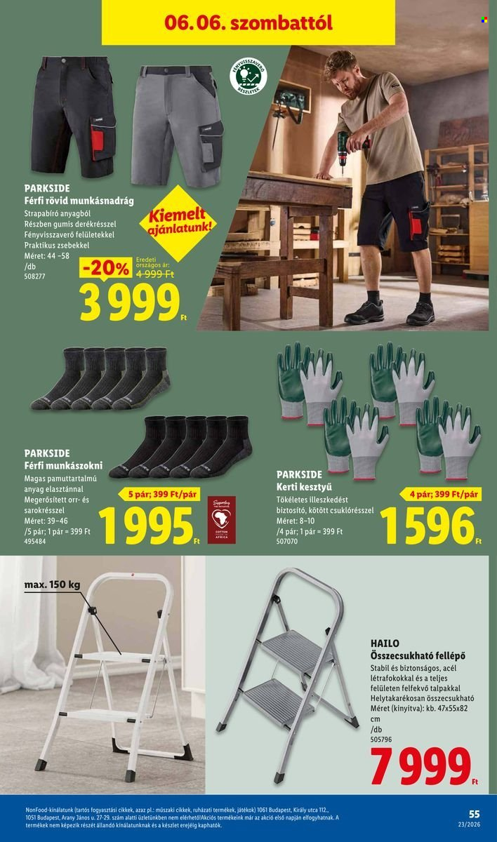 Lidl akciós újságok - 2026.06.04 - 2026.06.10. Oldal 55