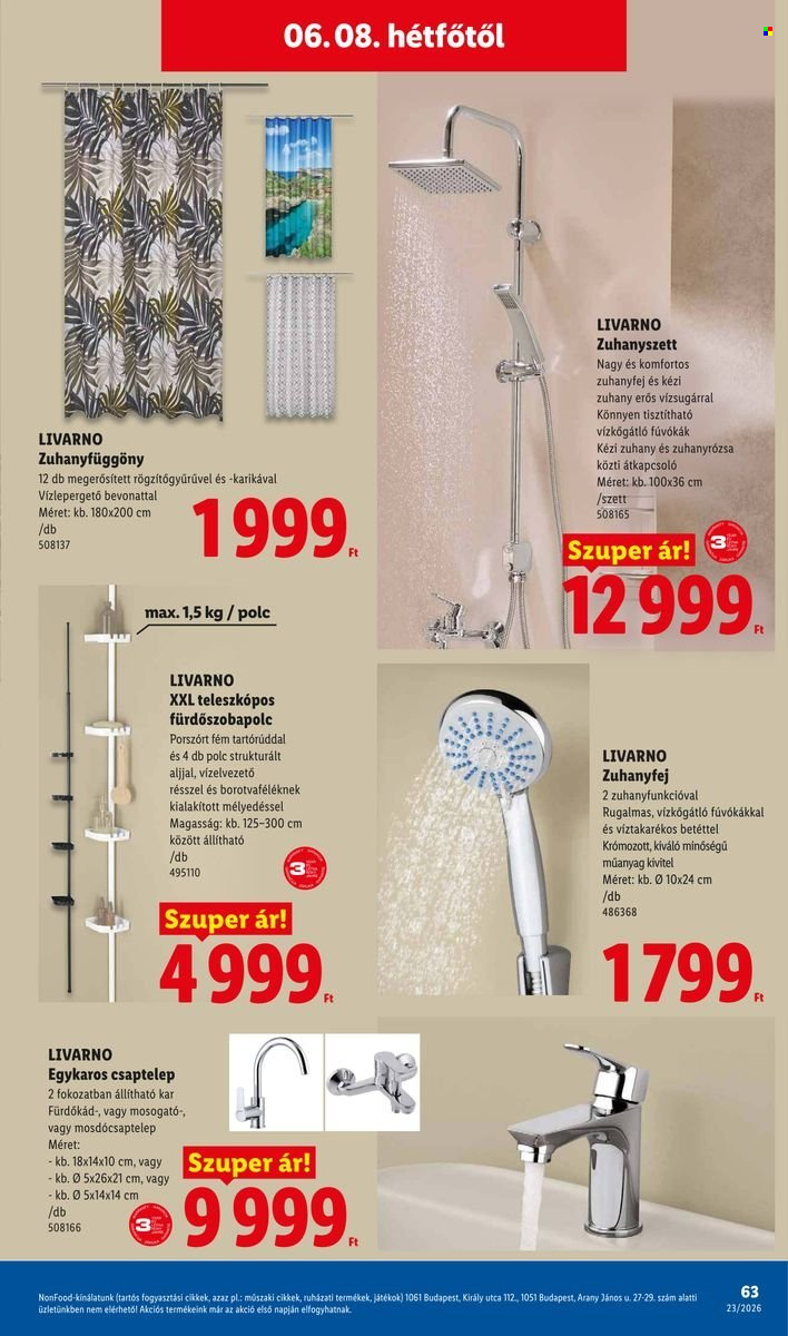 Lidl akciós újságok - 2026.06.04 - 2026.06.10. Oldal 63