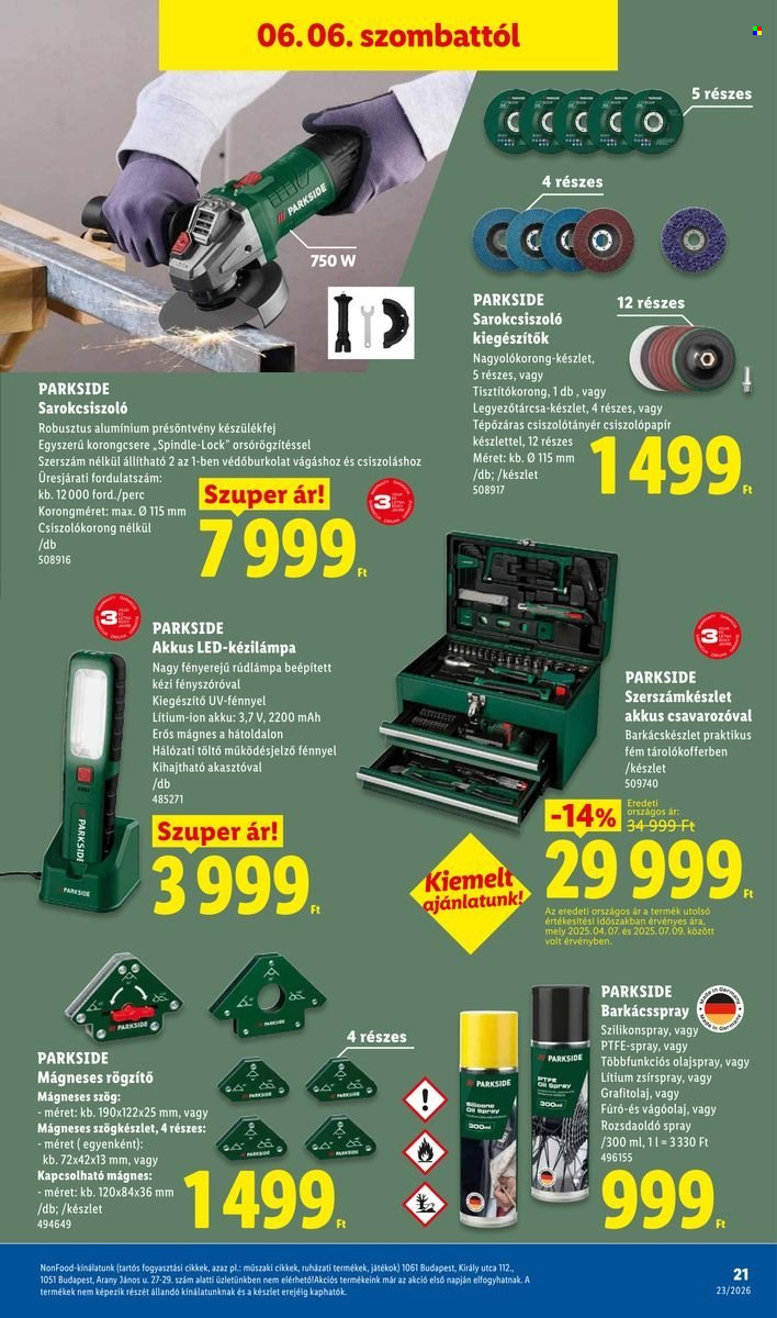 Lidl akciós újságok - 2026.06.04 - 2026.06.10. Oldal 21