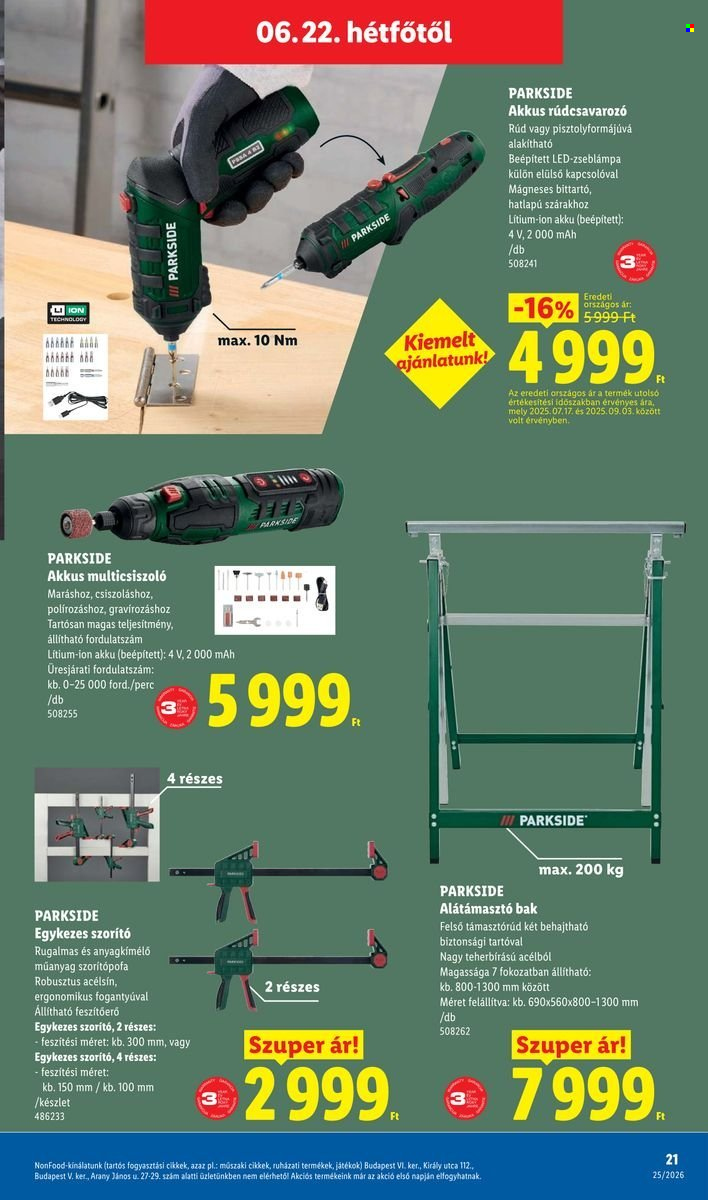 Lidl akciós újságok - 2026.06.18 - 2026.06.24. Oldal 21