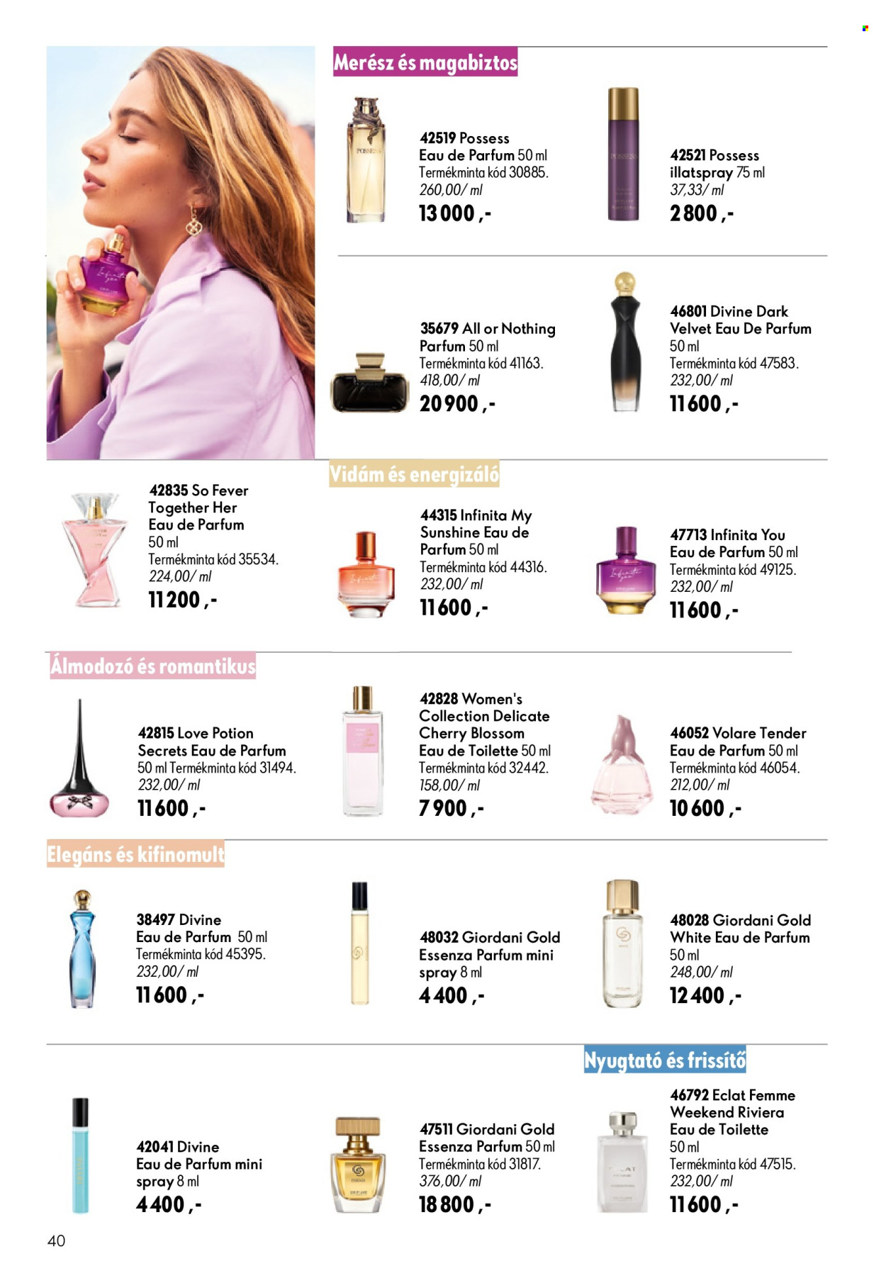 Oriflame akciós újságok - 2026.06.17 - 2026.07.07. Oldal 40