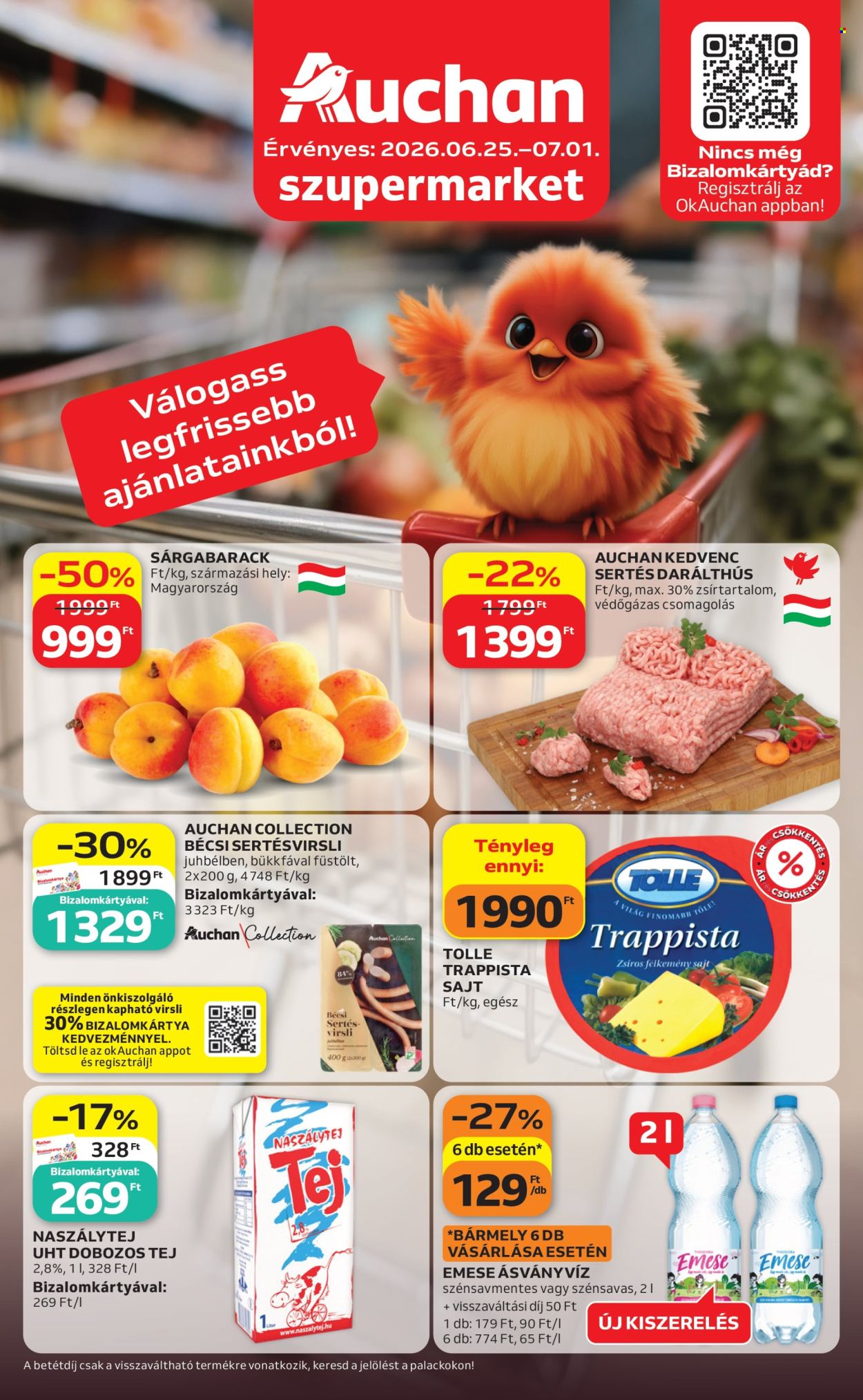 Auchan akciós újságok - 2026.06.25 - 2026.07.01. Oldal 1