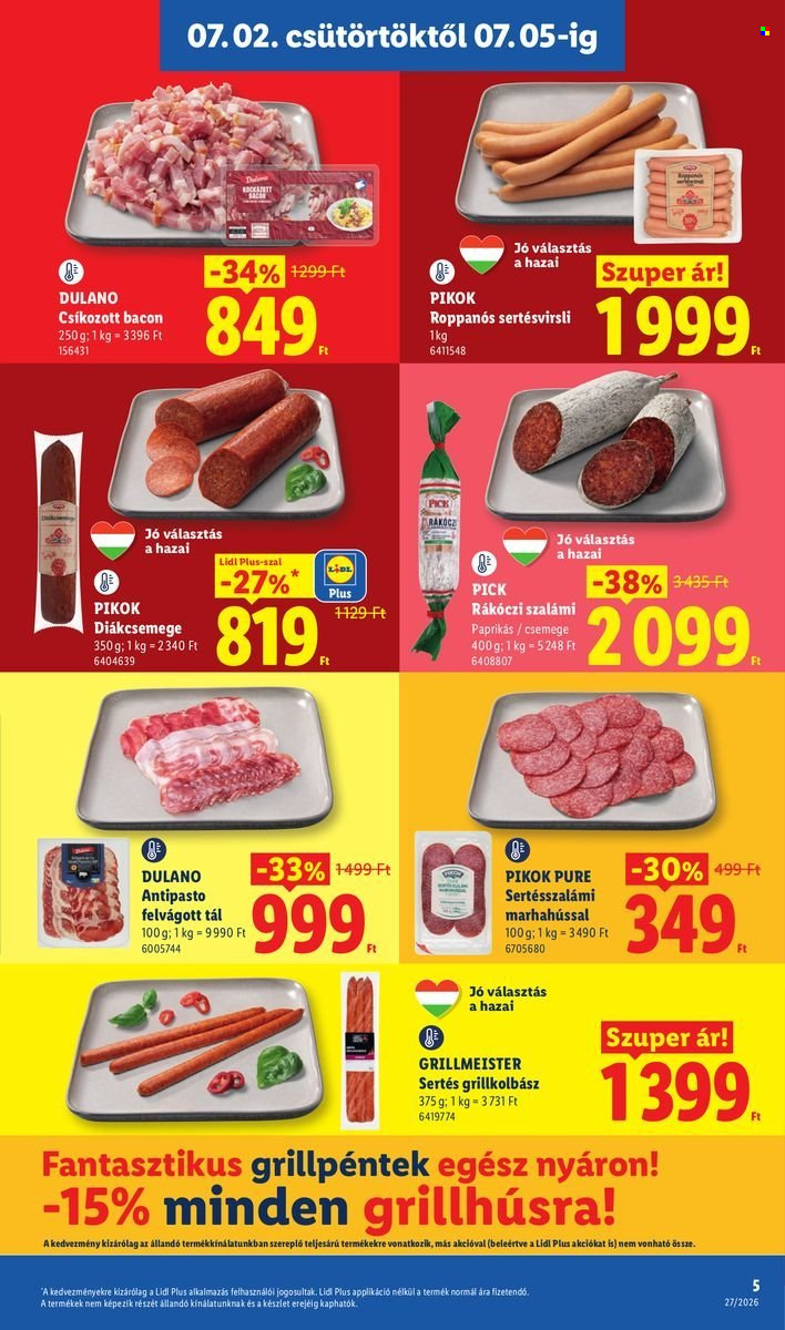 Lidl akciós újságok - 2026.07.02 - 2026.07.08. Oldal 5