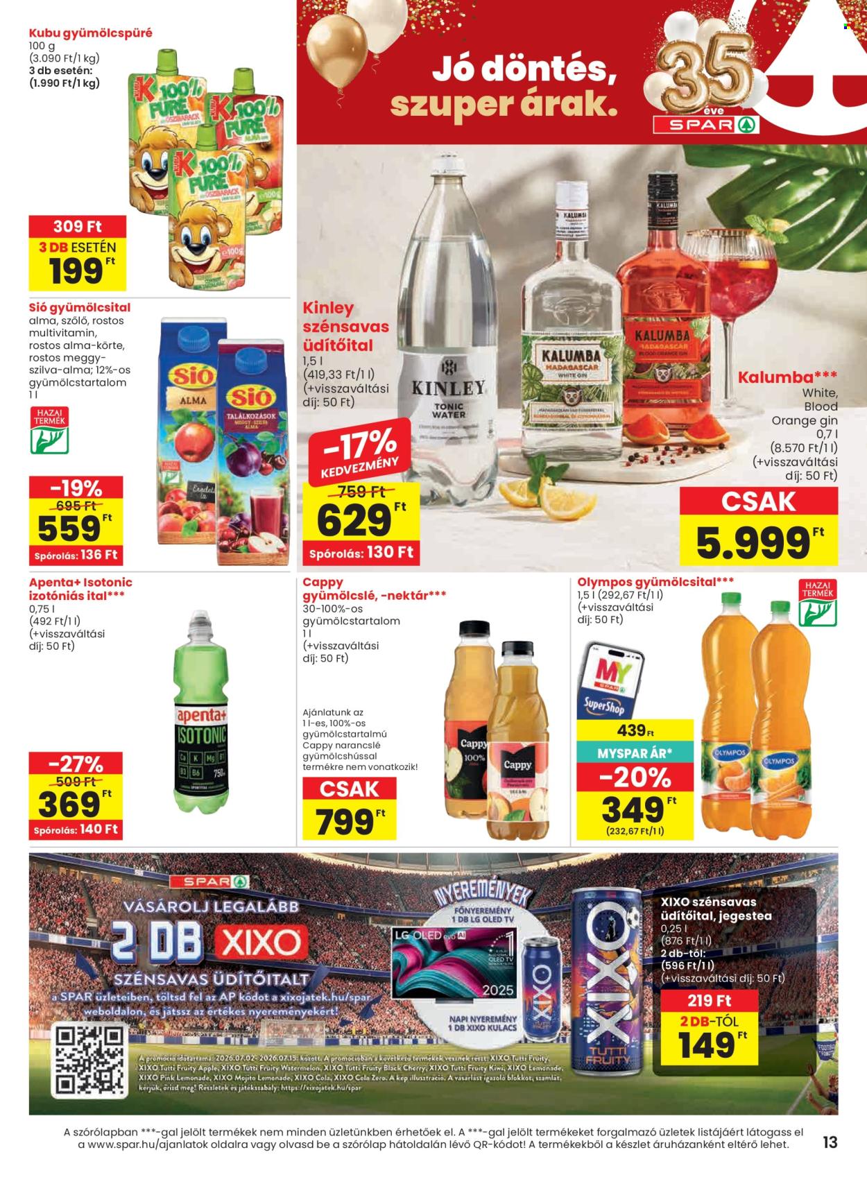 SPAR akciós újságok - 2026.07.02 - 2026.07.08. Oldal 13
