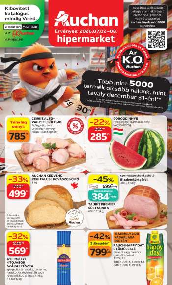 Újság Auchan - 2026.07.02 - 2026.07.08.
