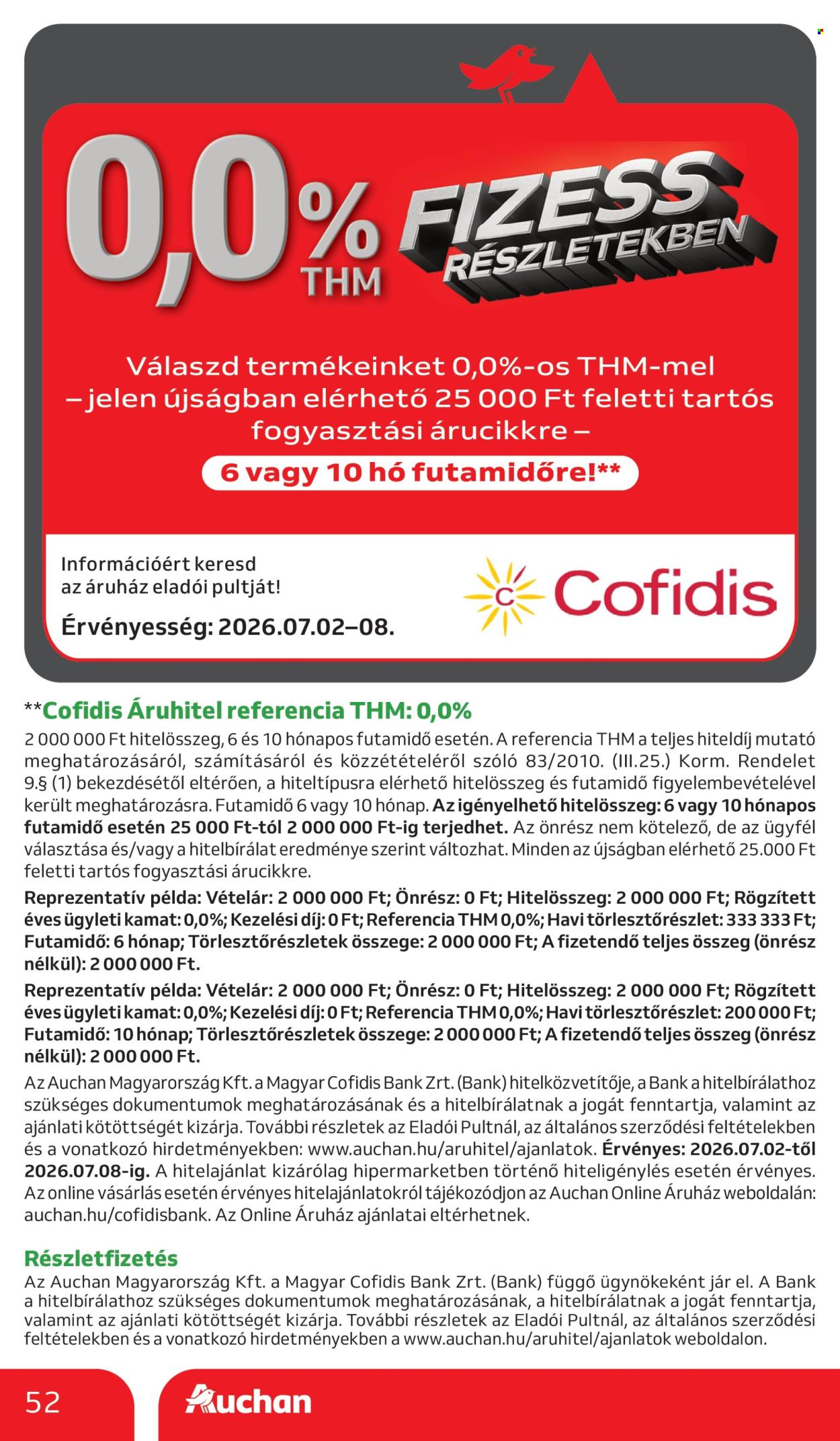 Auchan akciós újságok - 2026.07.02 - 2026.07.08. Oldal 52