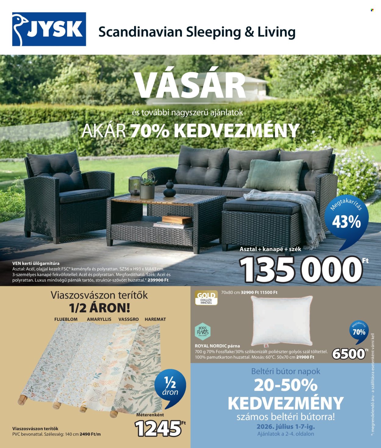 JYSK akciós újságok - 2026.07.01 - 2026.07.28. Oldal 2