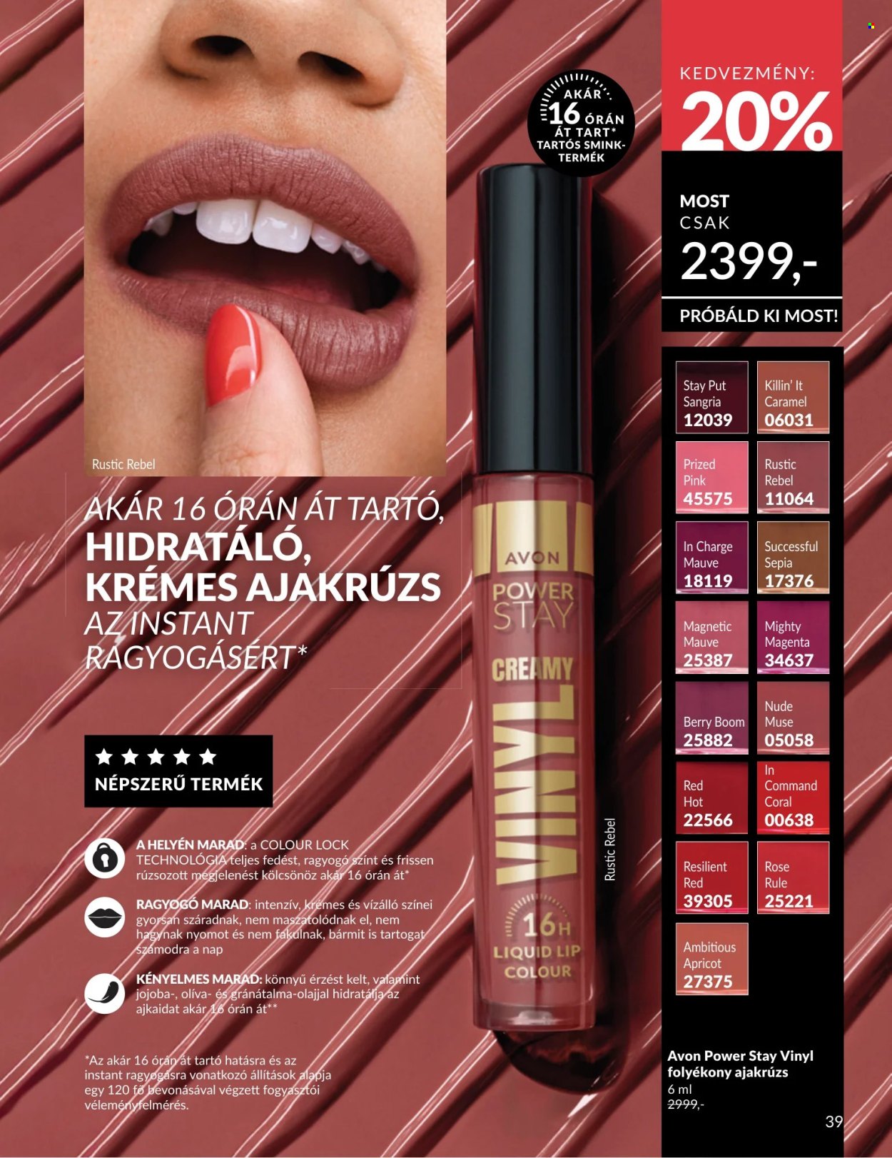 Avon akciós újságok - 2026.07.01 - 2026.07.31. Oldal 39