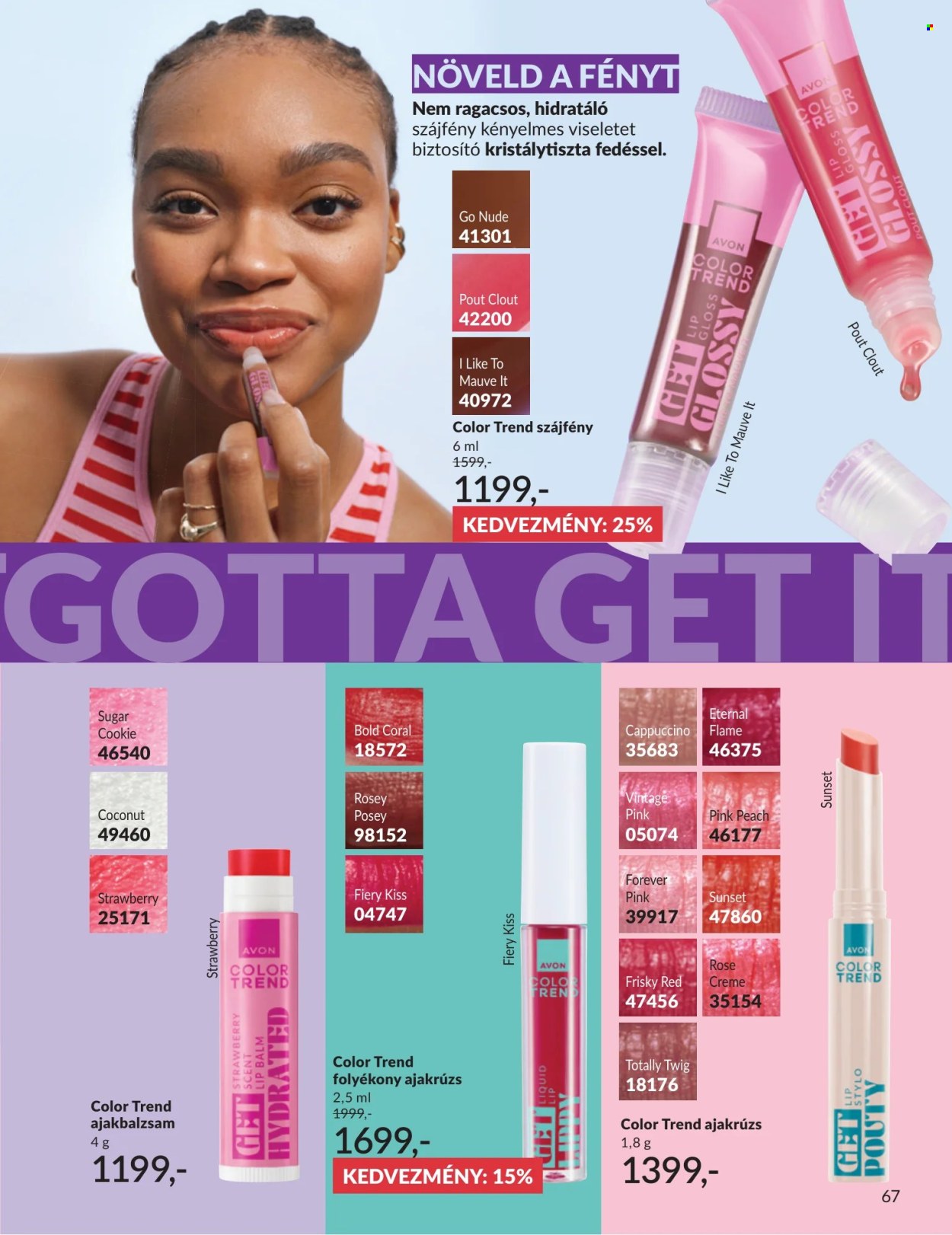 Avon akciós újságok - 2026.07.01 - 2026.07.31. Oldal 67