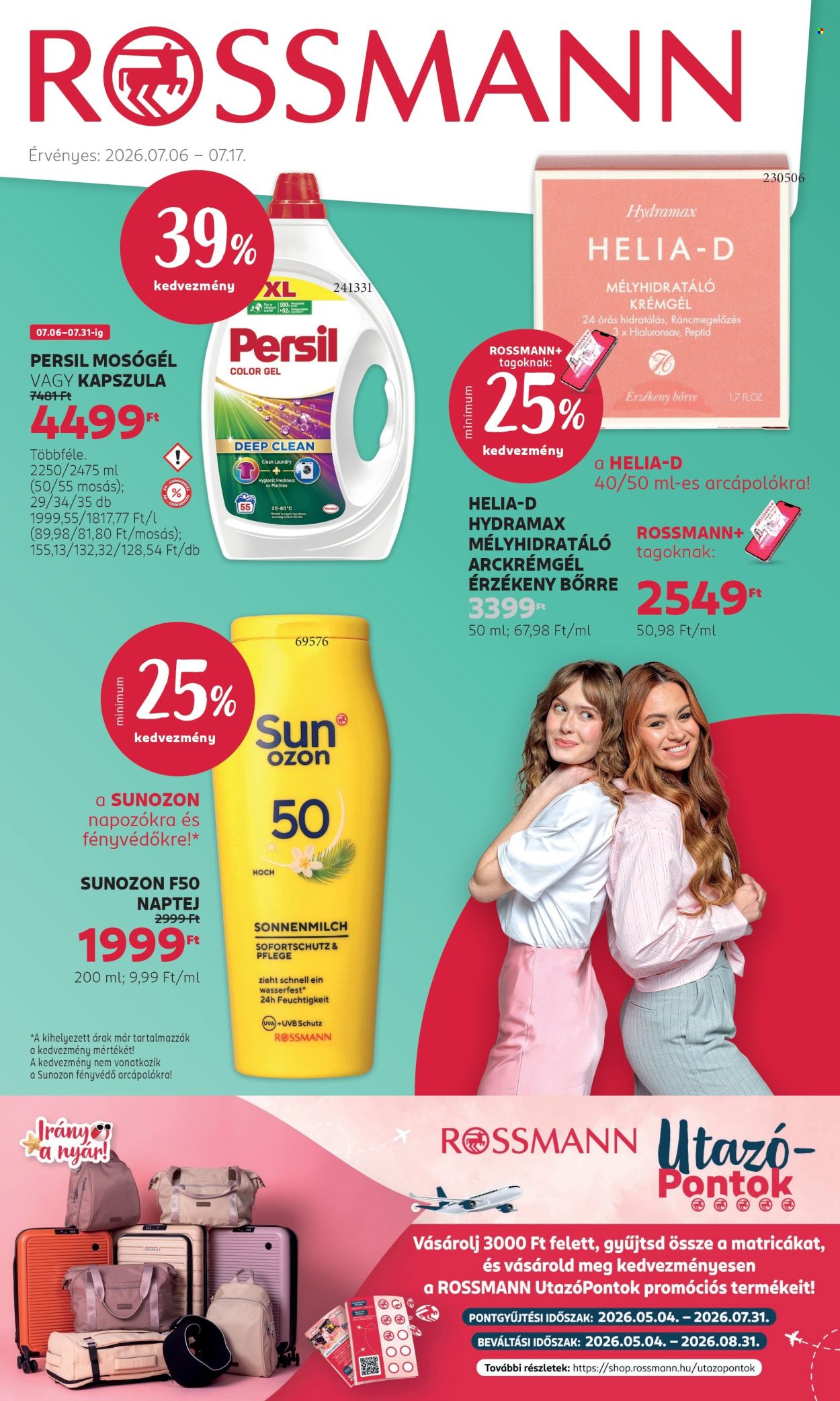Rossmann akciós újságok - 2026.07.06 - 2026.07.17. Oldal 1