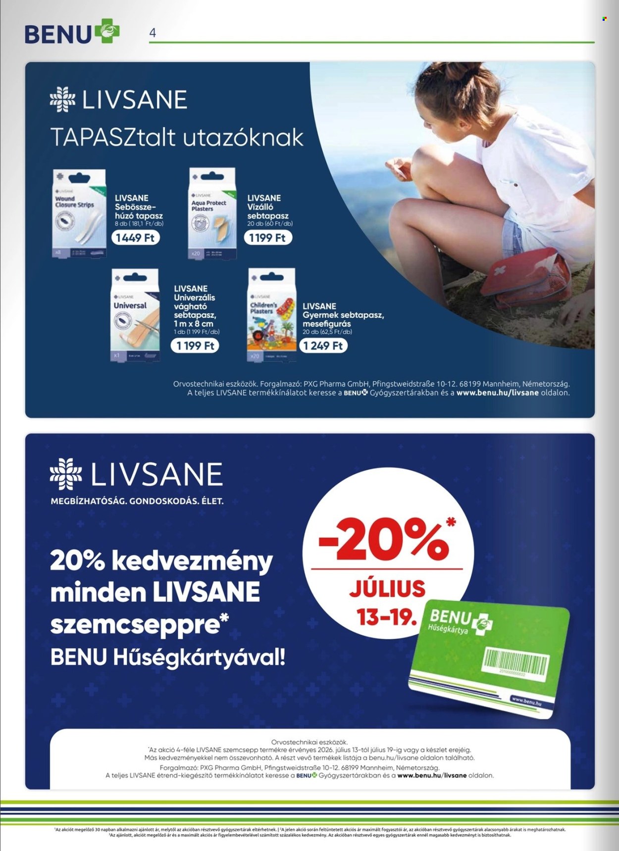 BENU Gyógyszertár akciós újságok - 2026.07.01 - 2026.07.31. Oldal 4