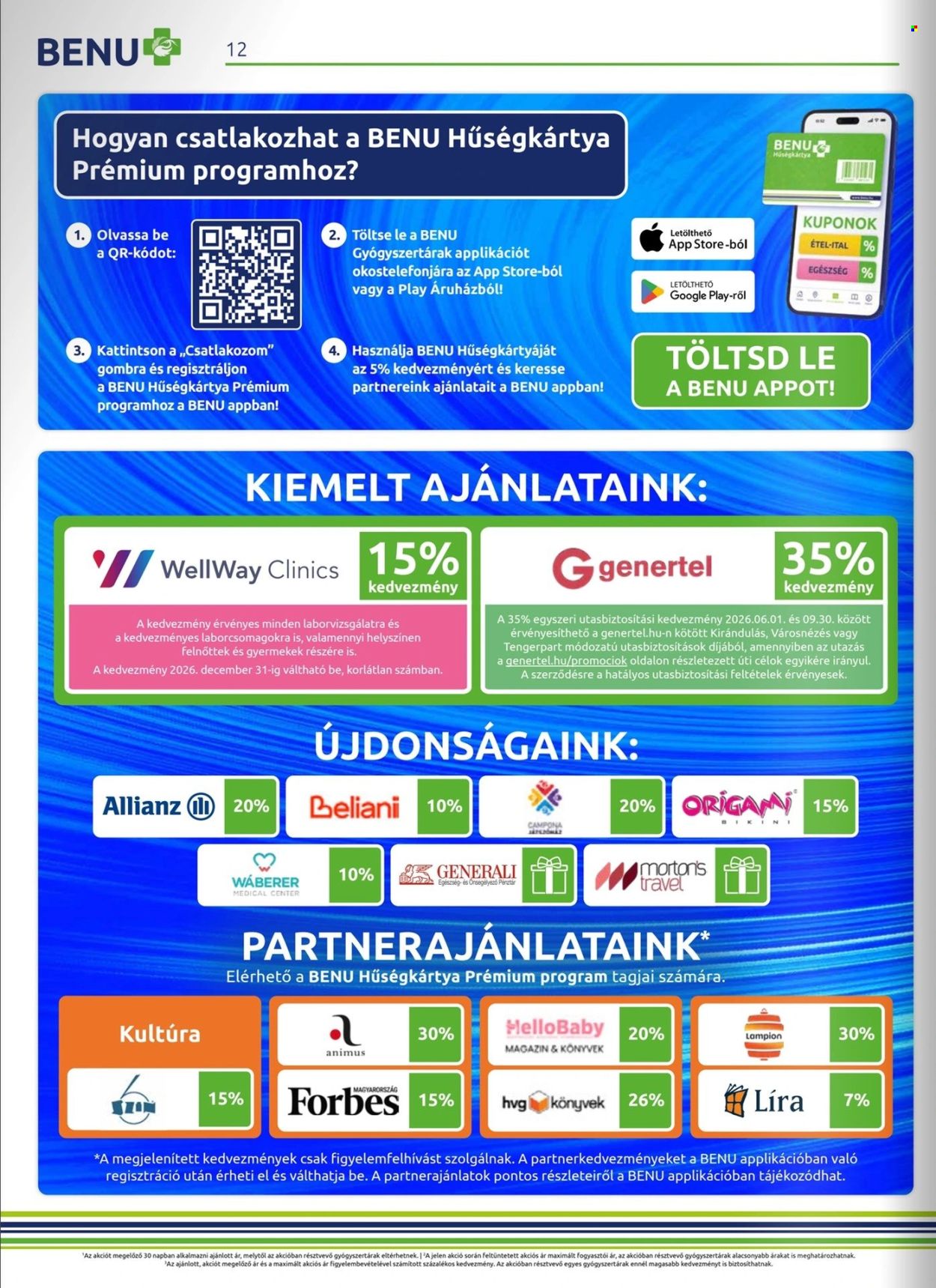 BENU Gyógyszertár akciós újságok - 2026.07.01 - 2026.07.31. Oldal 12
