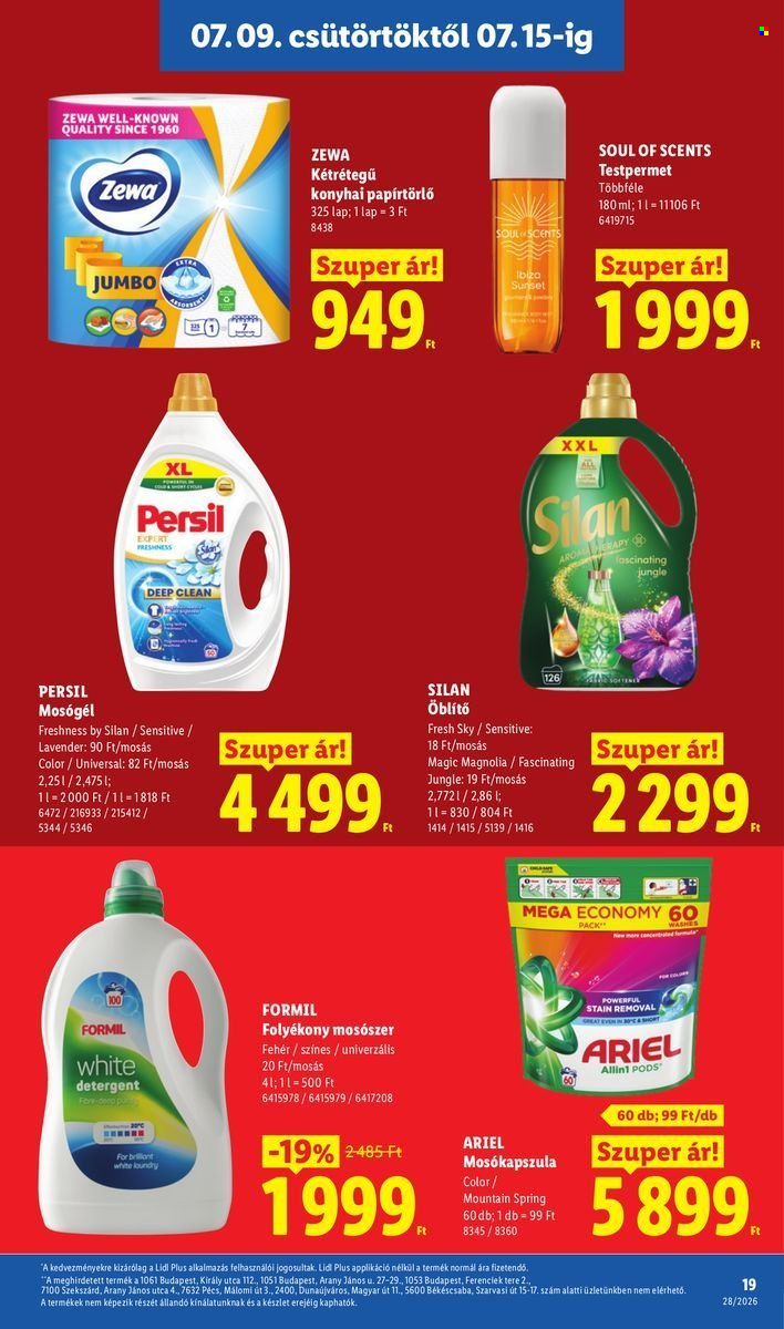 Lidl akciós újságok - 2026.07.09 - 2026.07.15. Oldal 19