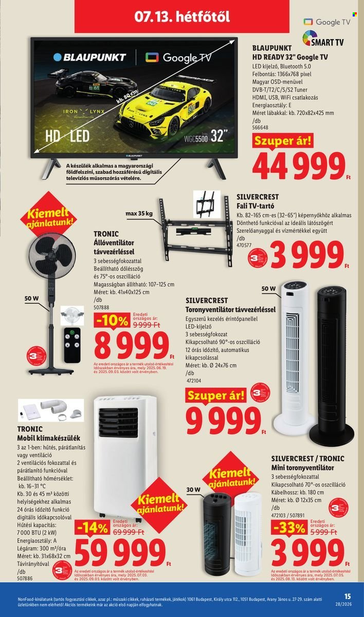 Lidl akciós újságok - 2026.07.09 - 2026.07.15. Oldal 15