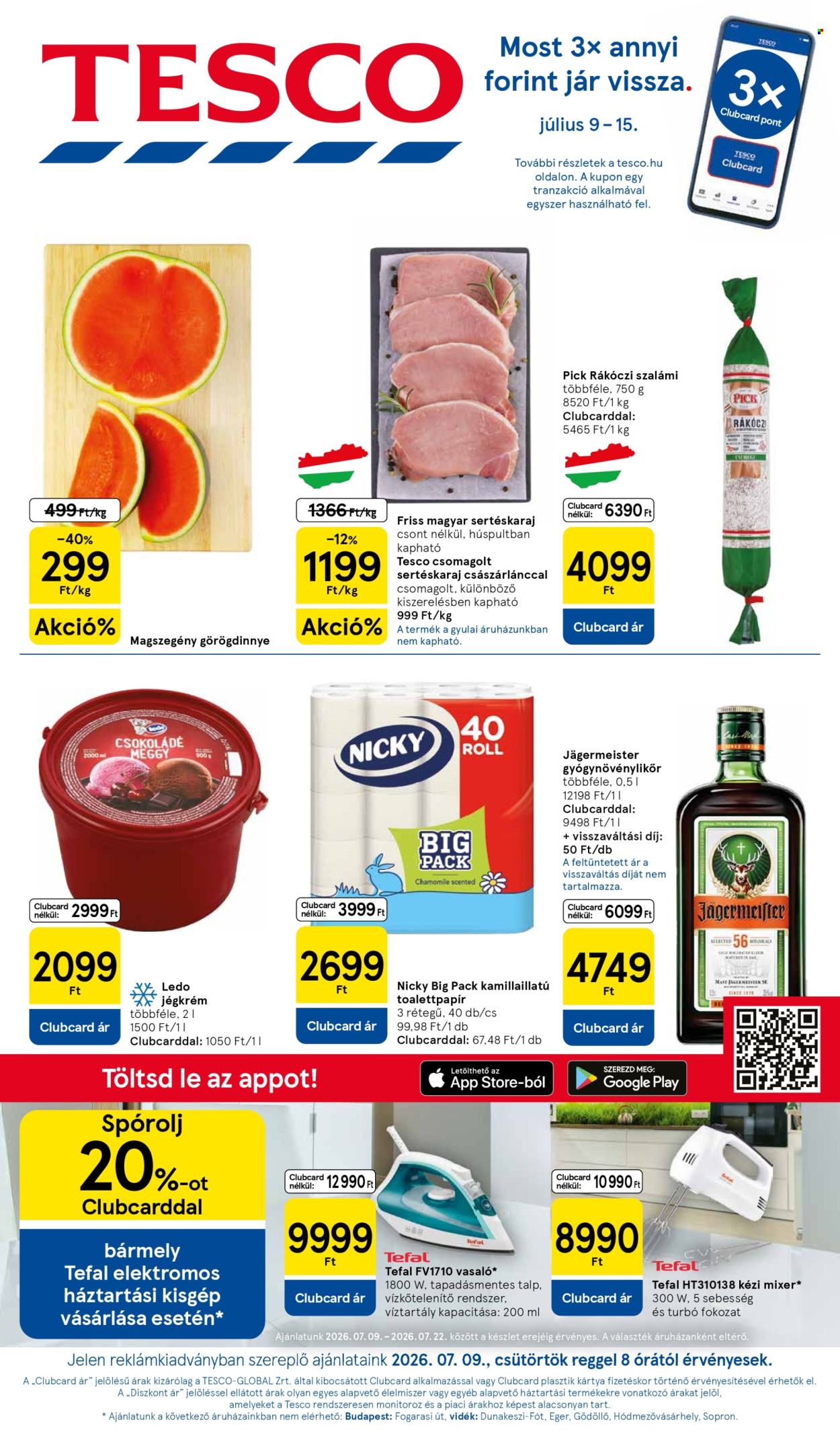 TESCO akciós újságok - 2026.07.09 - 2026.07.15. Oldal 1