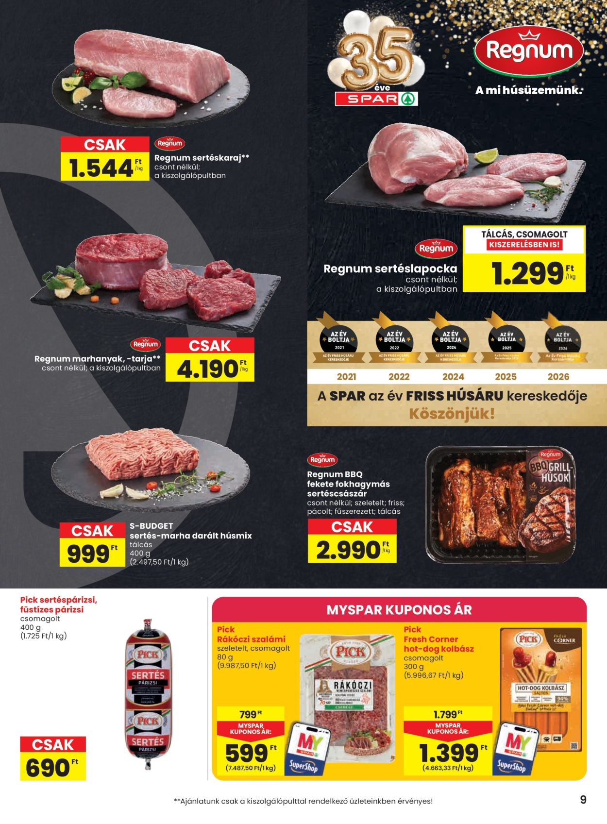 SPAR akciós újságok - 2026.07.09 - 2026.07.15. Oldal 9