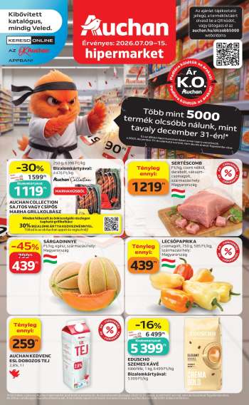 Újság Auchan - 2026.07.09 - 2026.07.15.