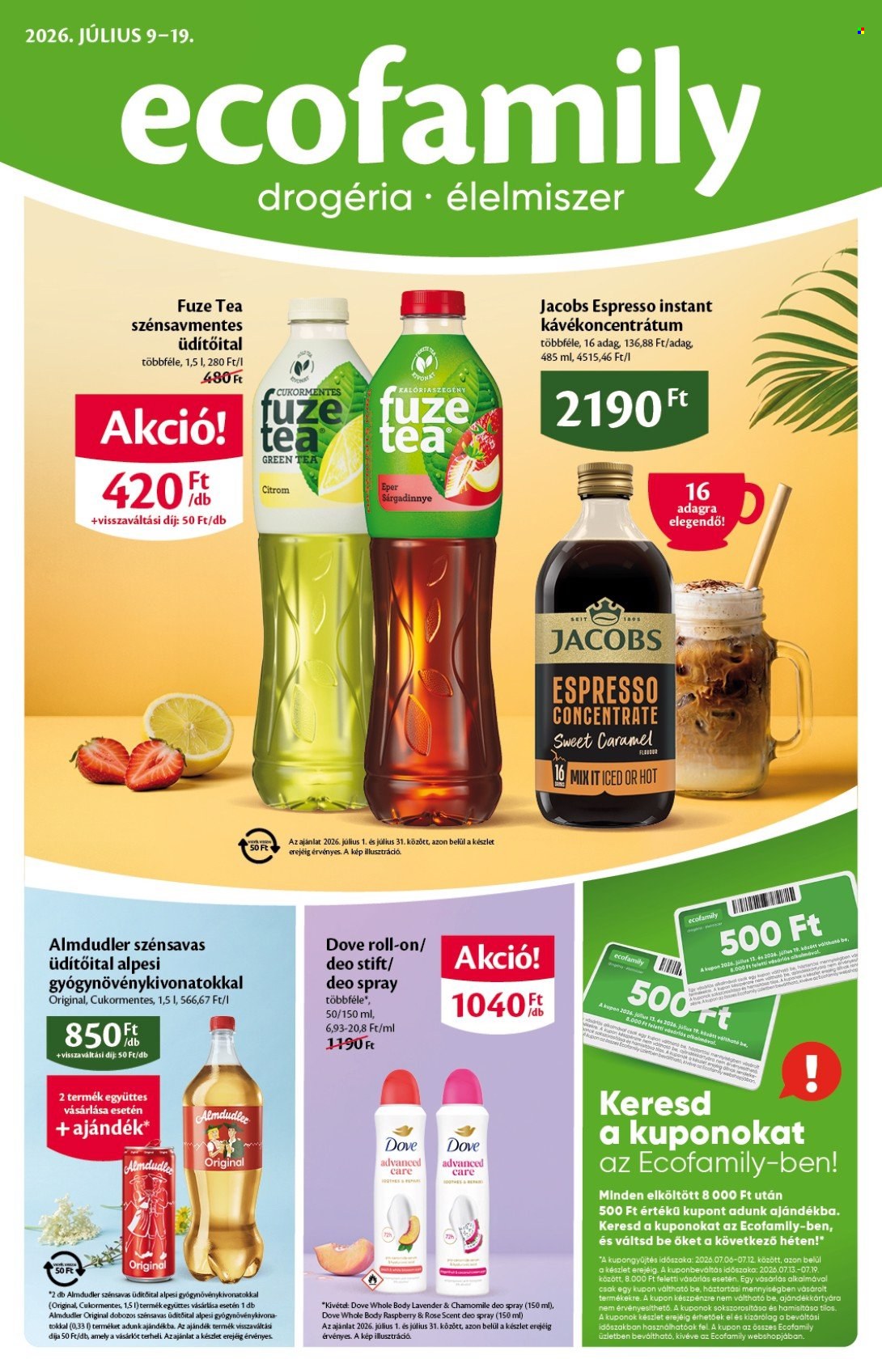 EcoFamily akciós újságok - 2026.07.09 - 2026.07.19. Oldal 1