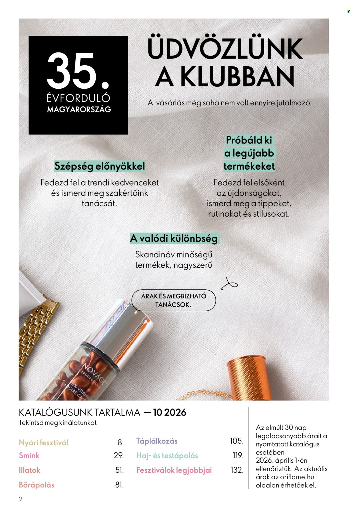 Oriflame akciós újságok - 2026.07.08 - 2026.07.28. Oldal 2