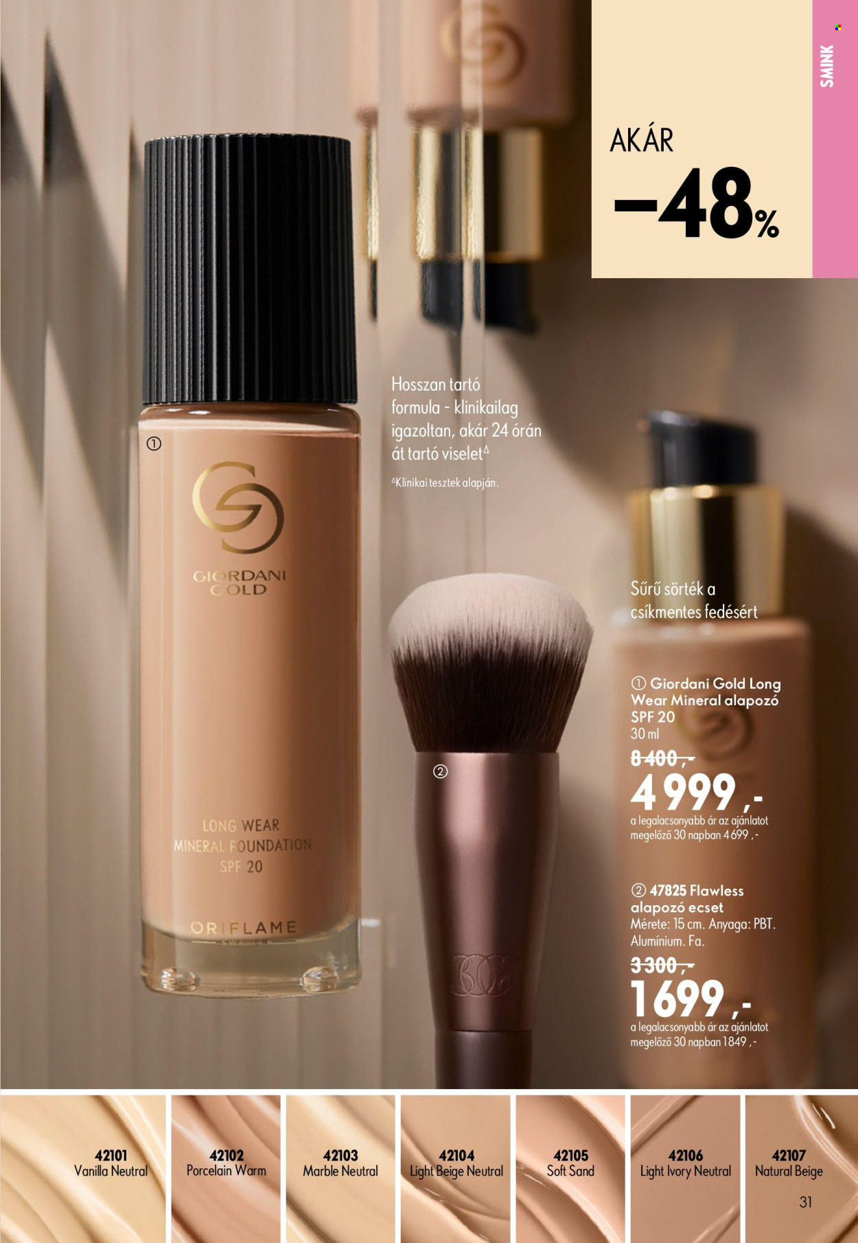 Oriflame akciós újságok - 2026.07.08 - 2026.07.28. Oldal 31