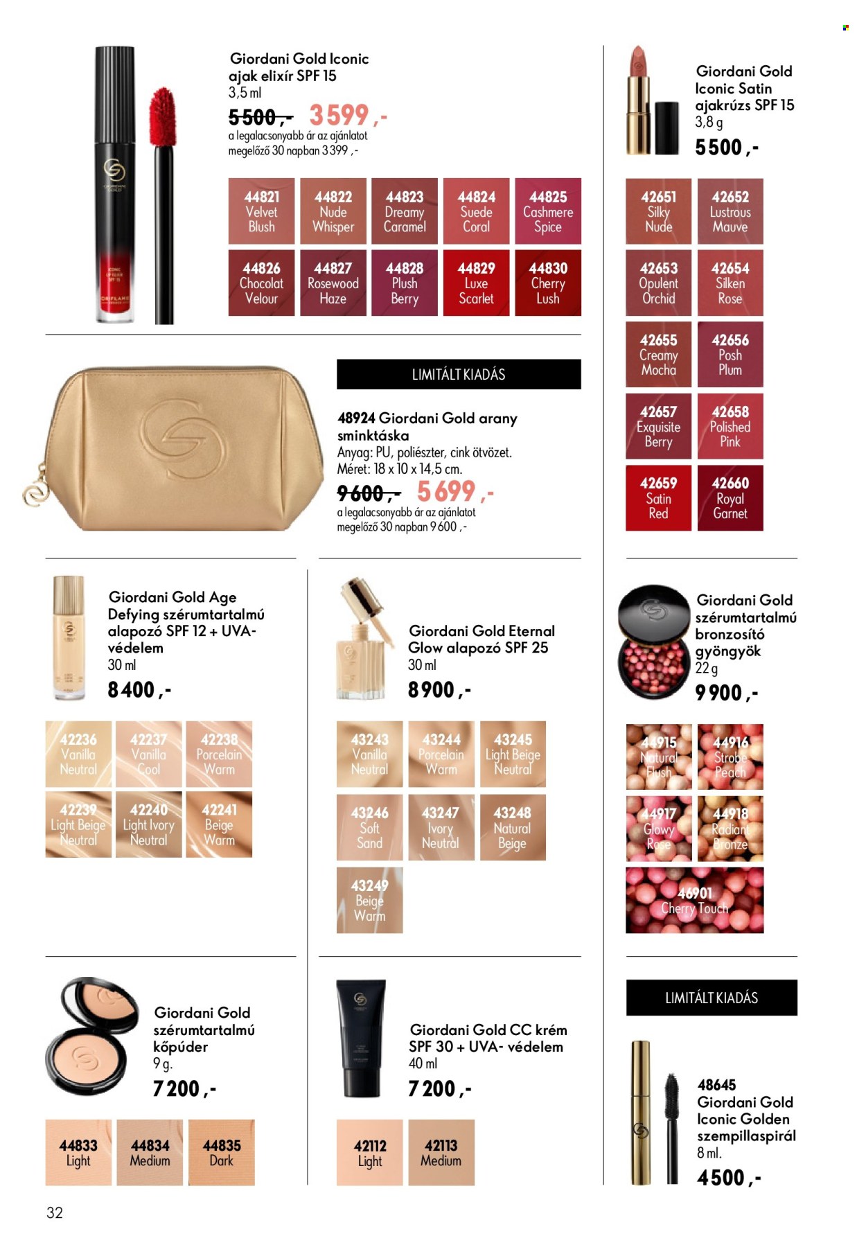 Oriflame akciós újságok - 2026.07.08 - 2026.07.28. Oldal 32