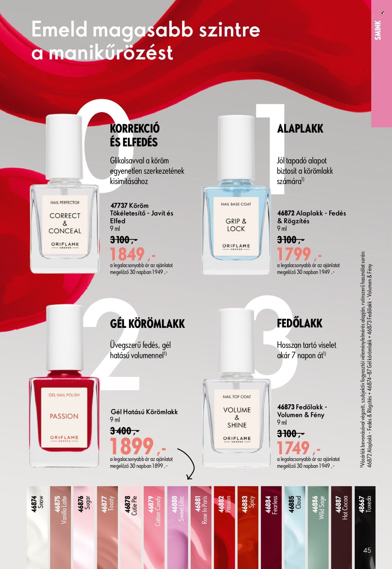 Oriflame akciós újságok - 2026.07.08 - 2026.07.28. Oldal 45