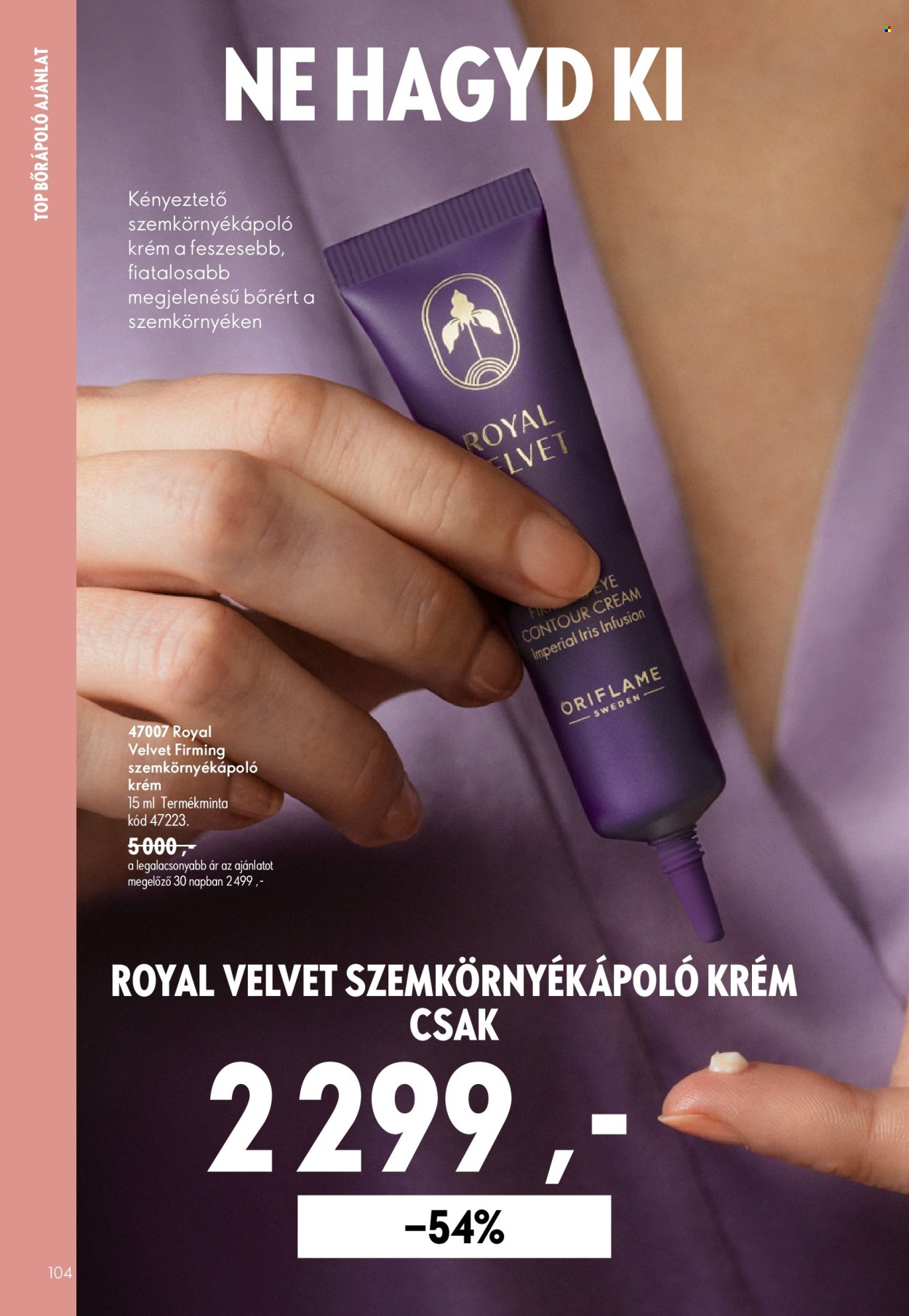Oriflame akciós újságok - 2026.07.08 - 2026.07.28. Oldal 104