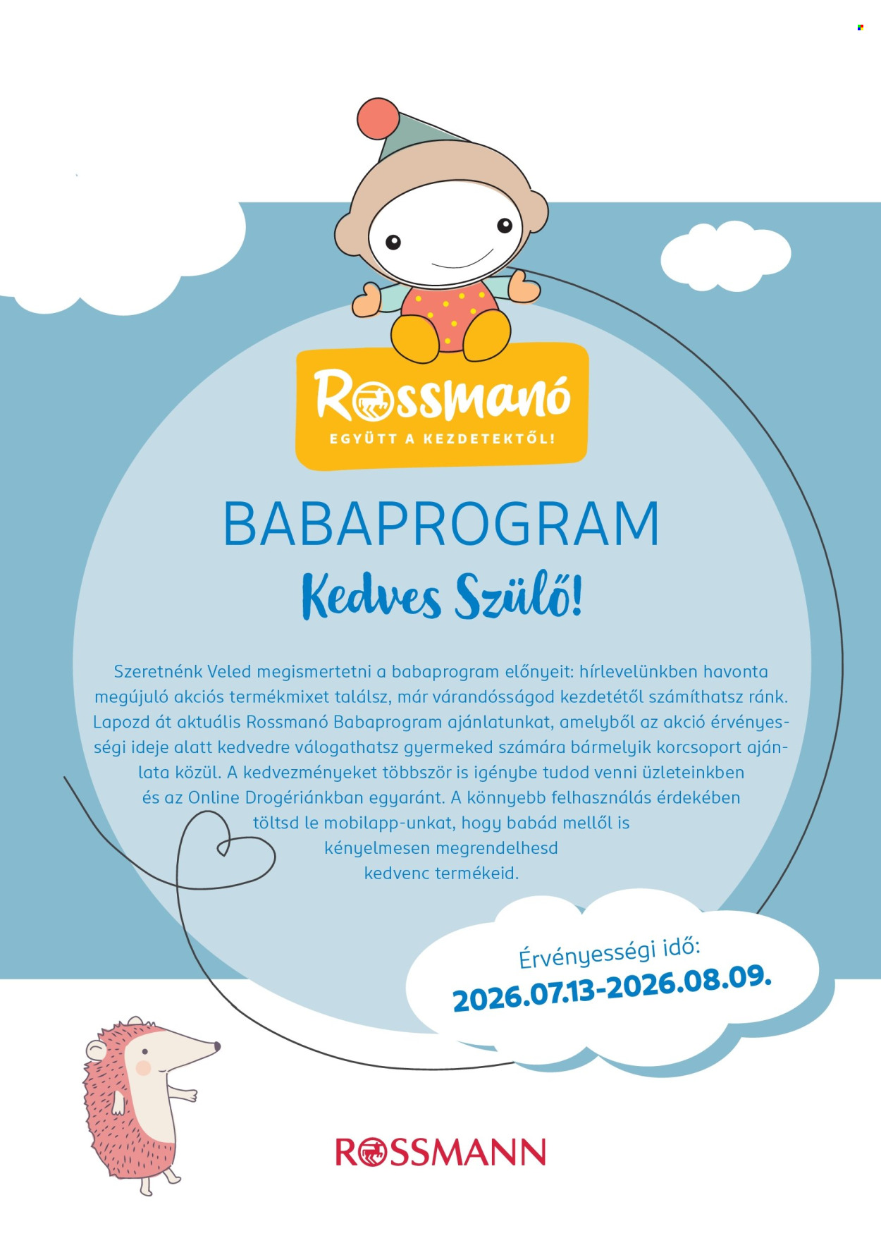 Rossmann akciós újságok - 2026.07.13 - 2026.08.09. Oldal 1