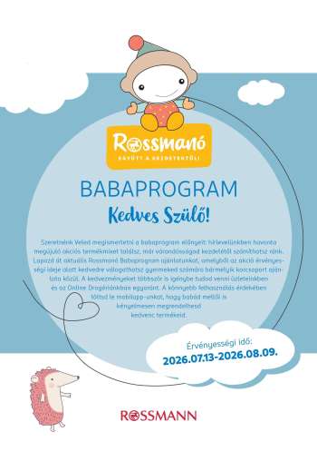 Újság Rossmann - 2026.07.13 - 2026.08.09.