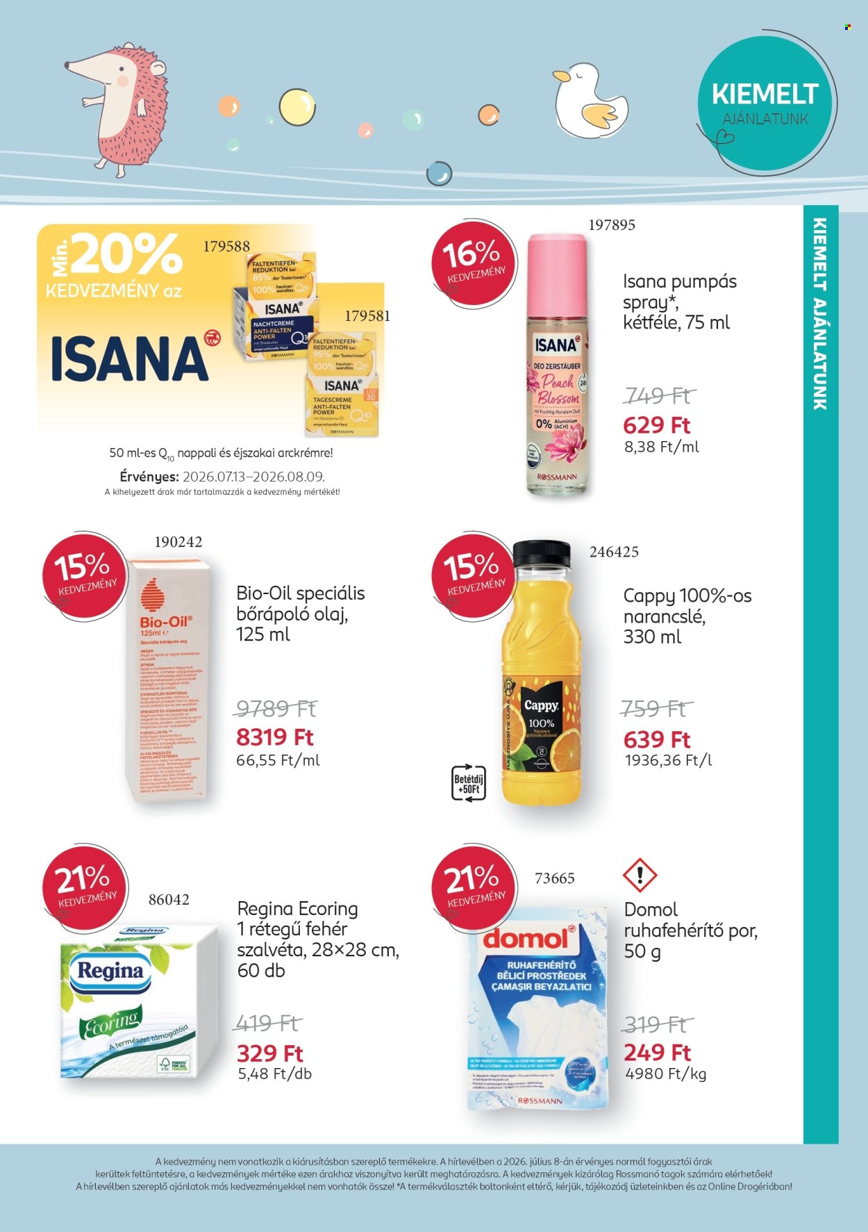 Rossmann akciós újságok - 2026.07.13 - 2026.08.09. Oldal 6