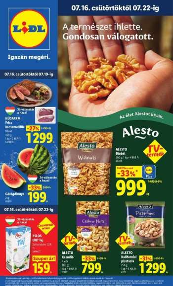 Újság Lidl - 2026.07.16 - 2026.07.22.