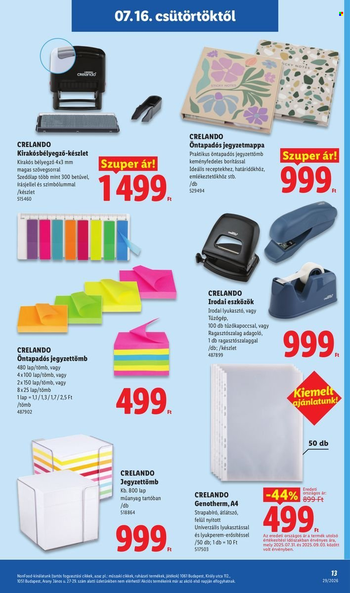 Lidl akciós újságok - 2026.07.16 - 2026.07.22. Oldal 13