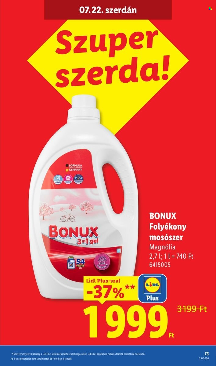 Lidl akciós újságok - 2026.07.16 - 2026.07.22. Oldal 73